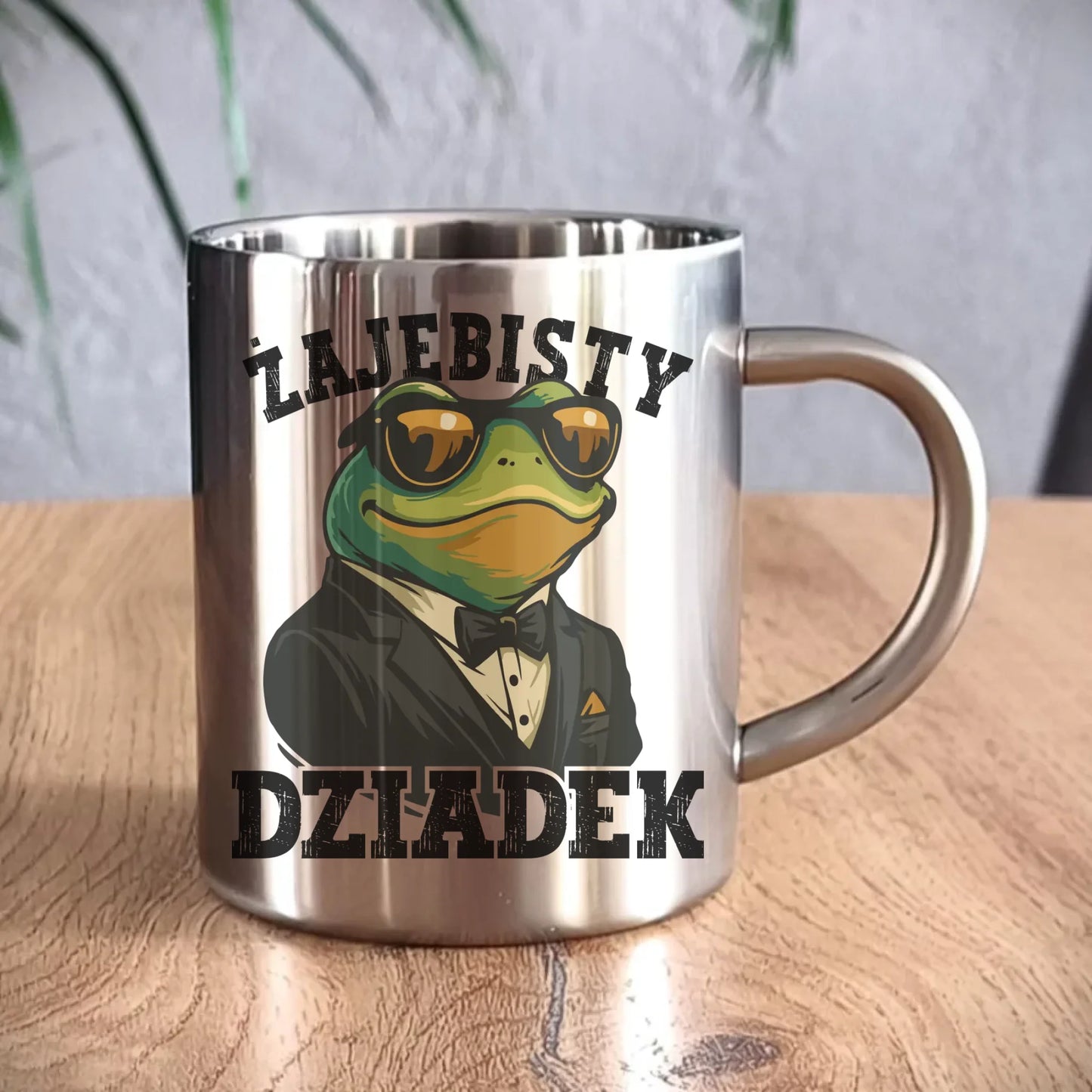 Kubek metalowy dla dziadka - Żajebisty dziadek D42 - StoryCups.pl