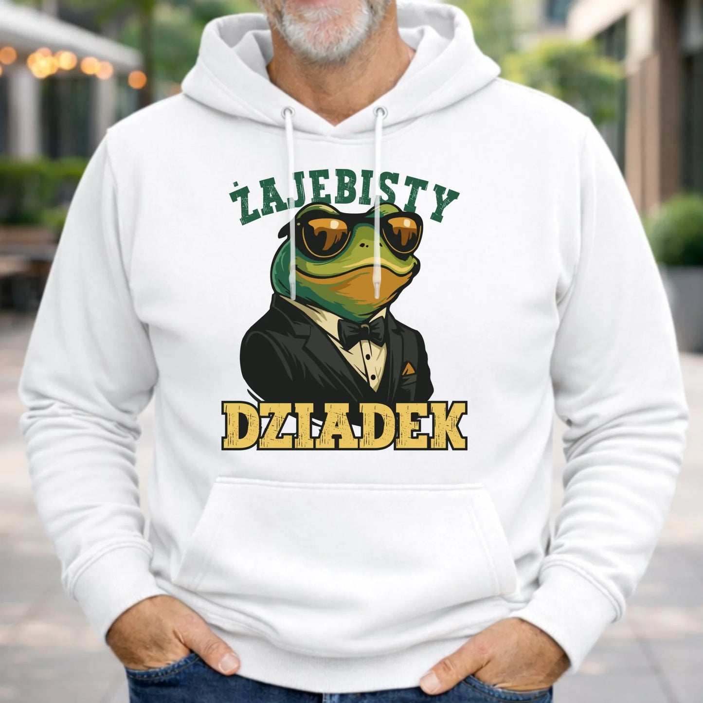 Bluza z kapturem dla dziadka - Żajebisty dziadek D42 - StoryCups.pl