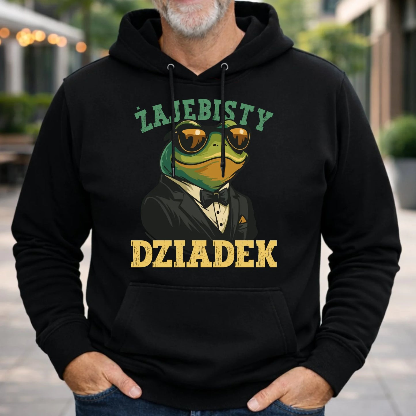 Bluza z kapturem dla dziadka - Żajebisty dziadek D42 - StoryCups.pl