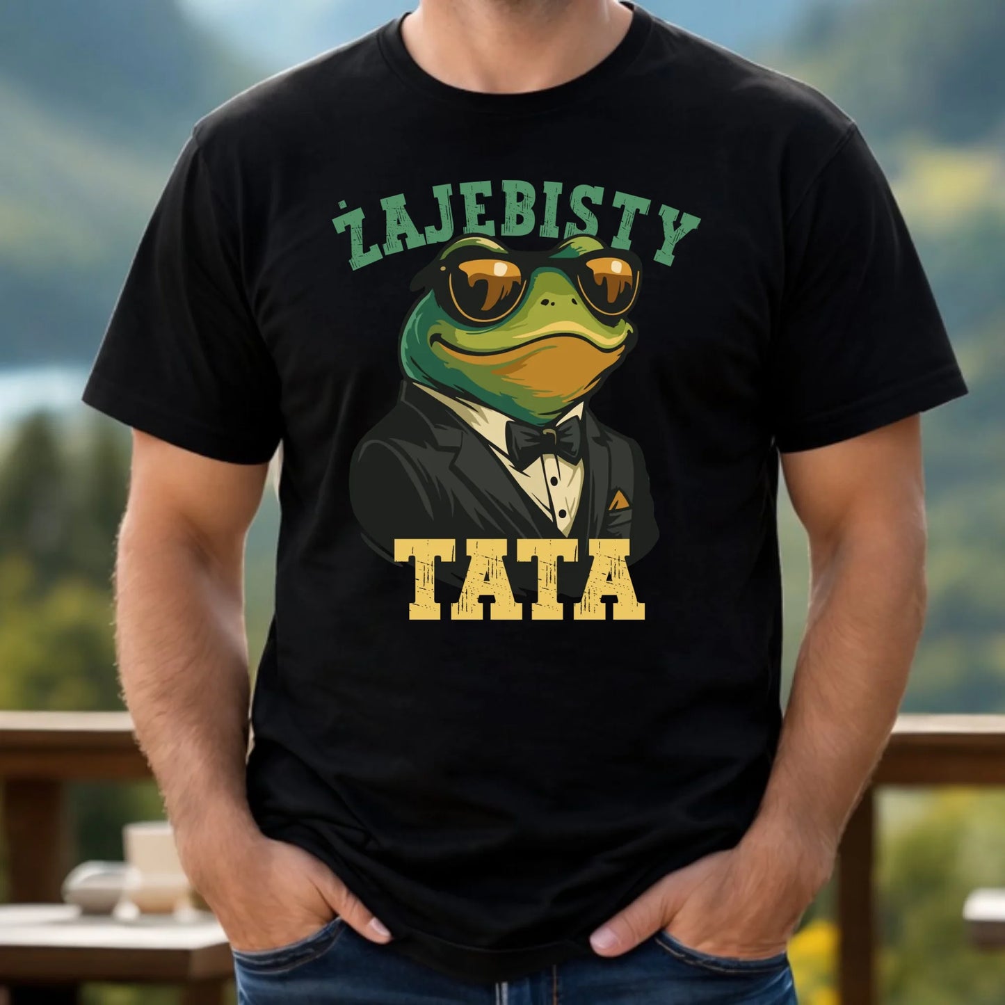Koszulka męska dla taty - Żajebisty tata DT83 - StoryCups.pl