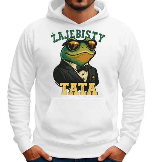 Bluza męska z kapturem dla taty - Żajebisty tata DT83 - StoryCups.pl