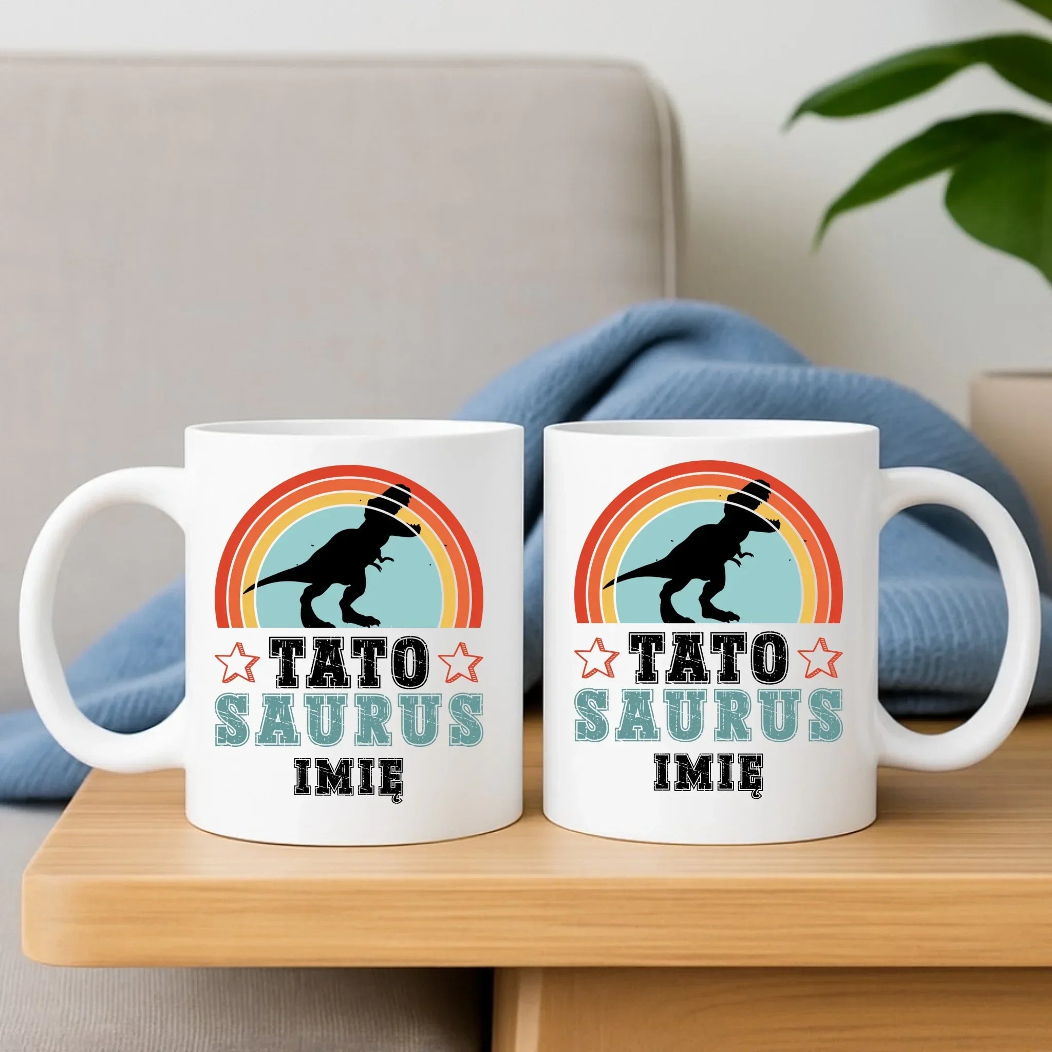 Kubek dla taty - Tato Saurus - personalizowany DT03 - StoryCups.pl