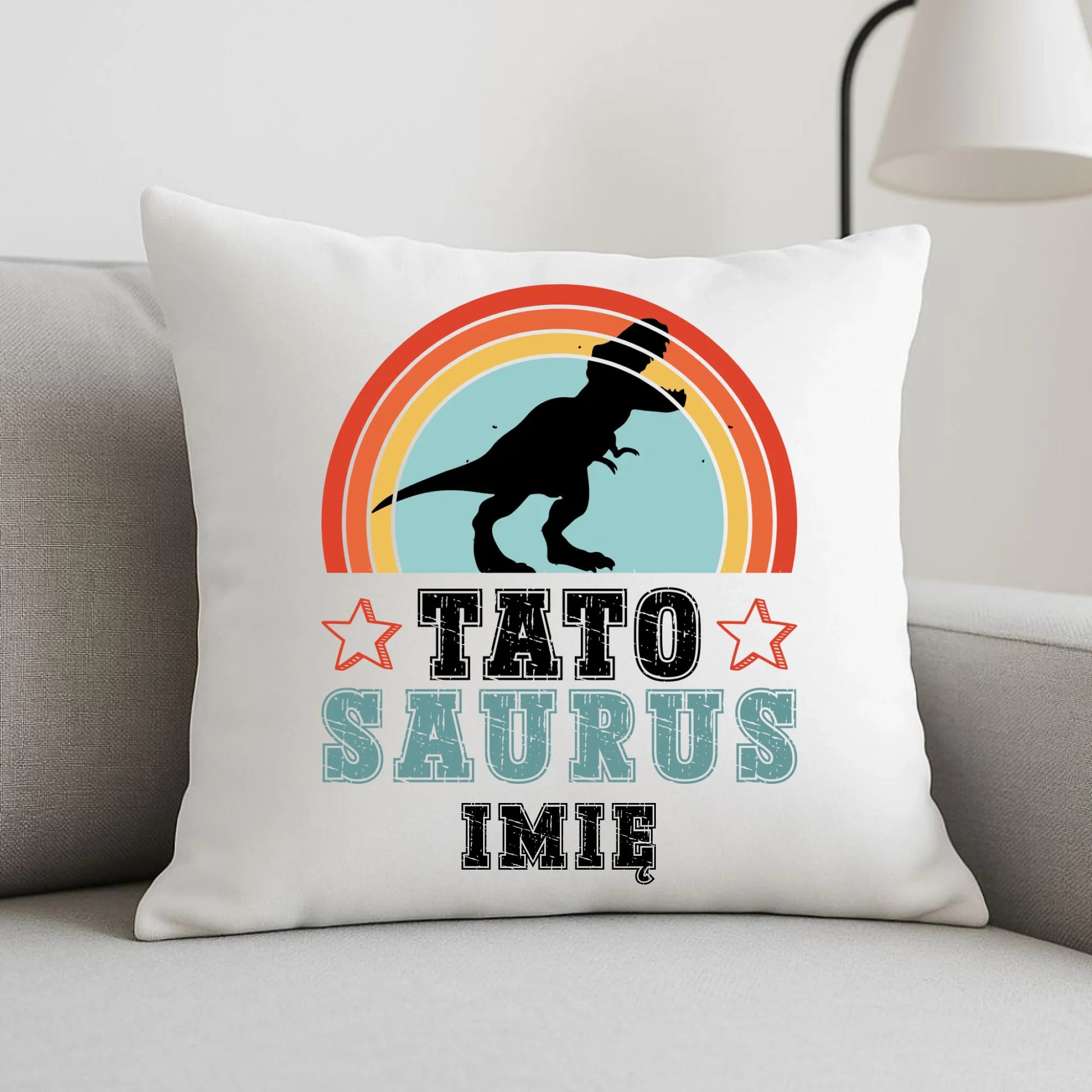 Poduszka dla taty - Tato Saurus - personalizowana DT03 - StoryCups.pl