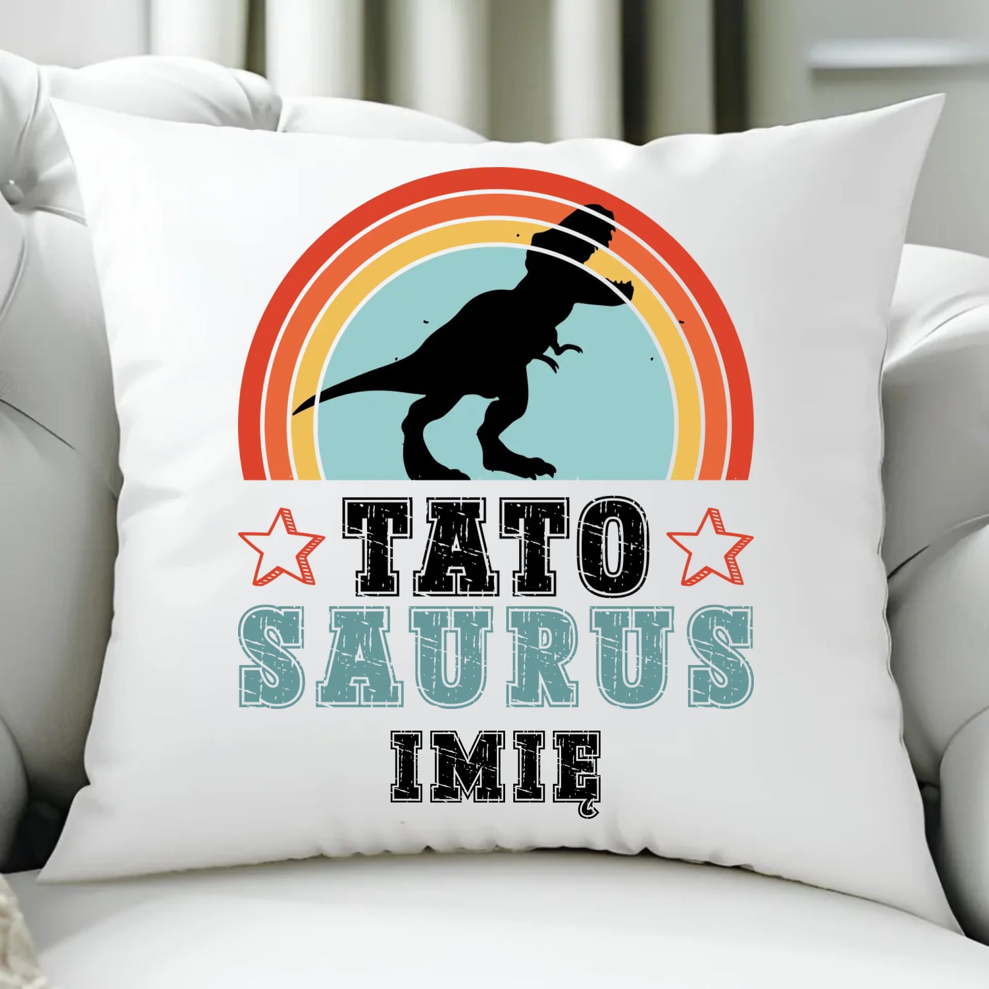 Poduszka dla taty - Tato Saurus - personalizowana DT03 - StoryCups.pl
