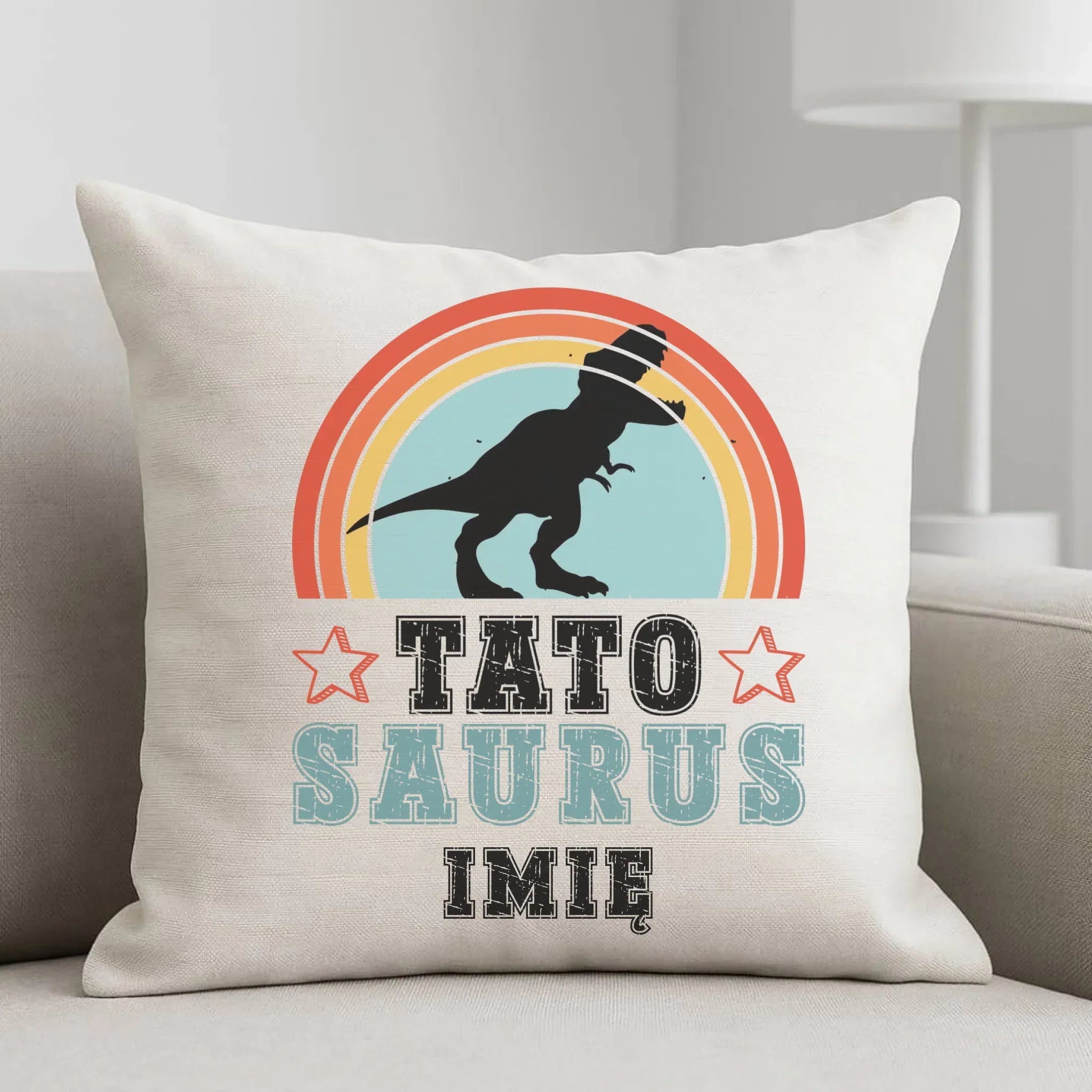 Poduszka dla taty - Tato Saurus - personalizowana DT03 - StoryCups.pl