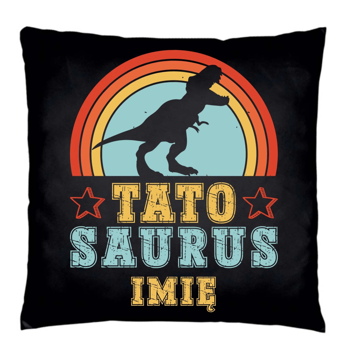 Poduszka dekoracyjna dla taty - Tato Saurus - personalizowana DT03 - StoryCups.pl
