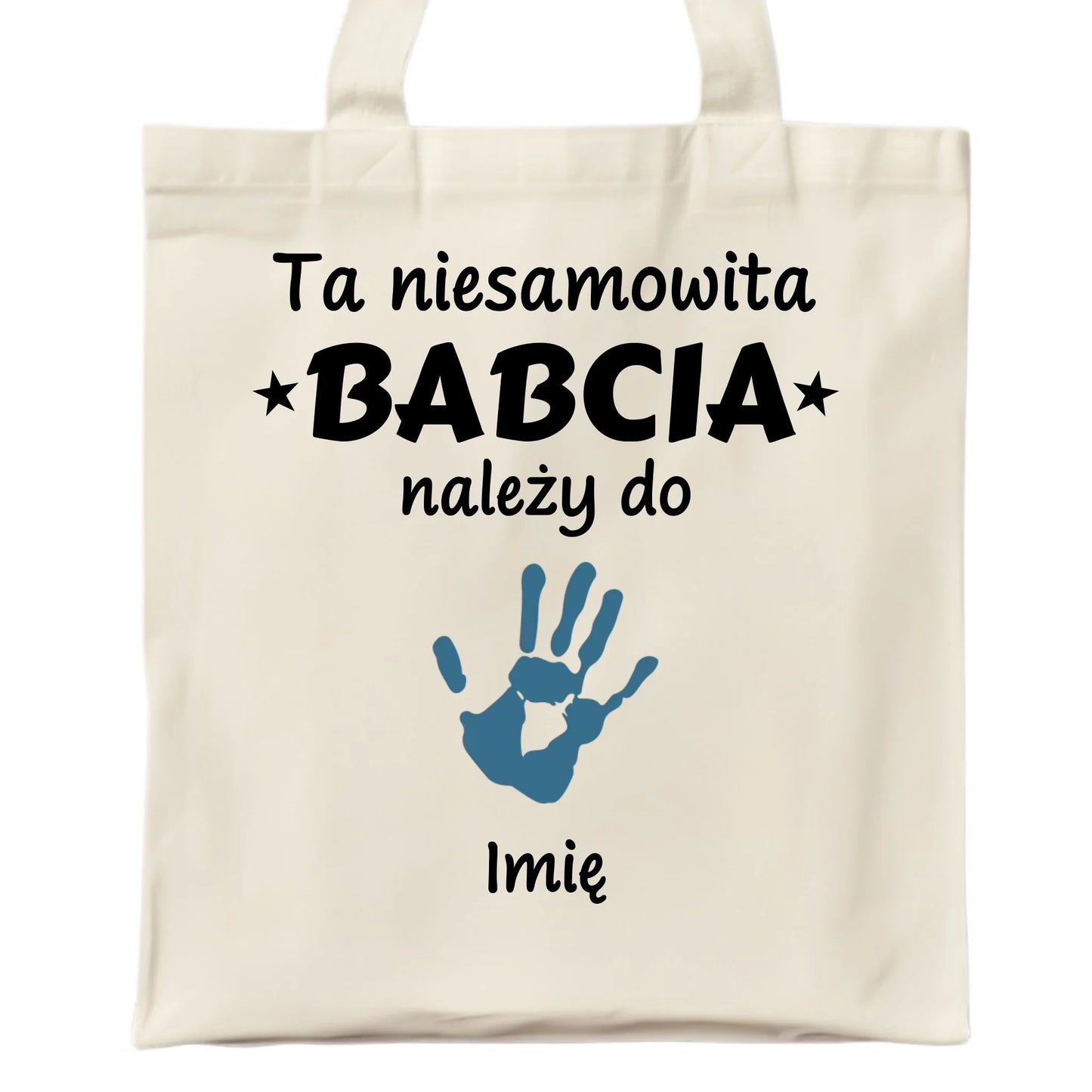 Torba dla babci - Babcia należy do wnuków 1–6 imion – personalizowana B33