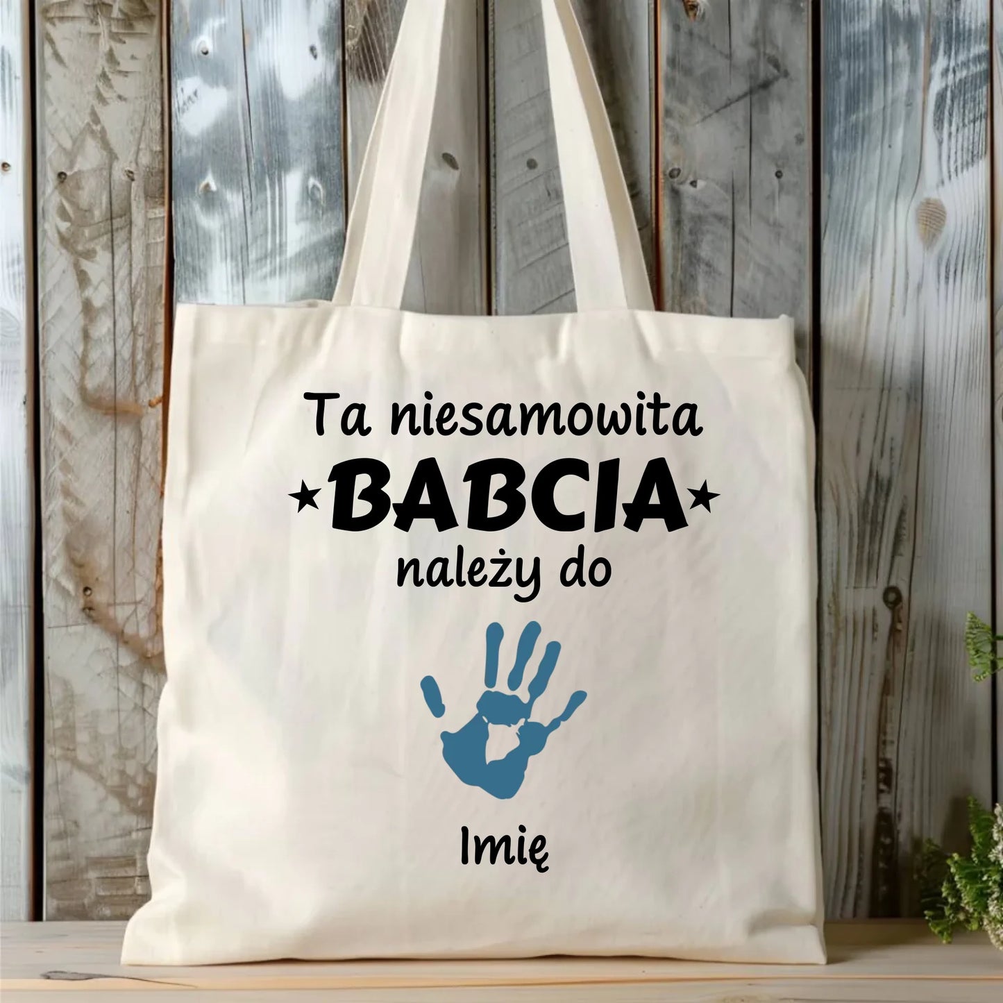 Torba dla babci - Babcia należy do wnuków 1–6 imion – personalizowana B33