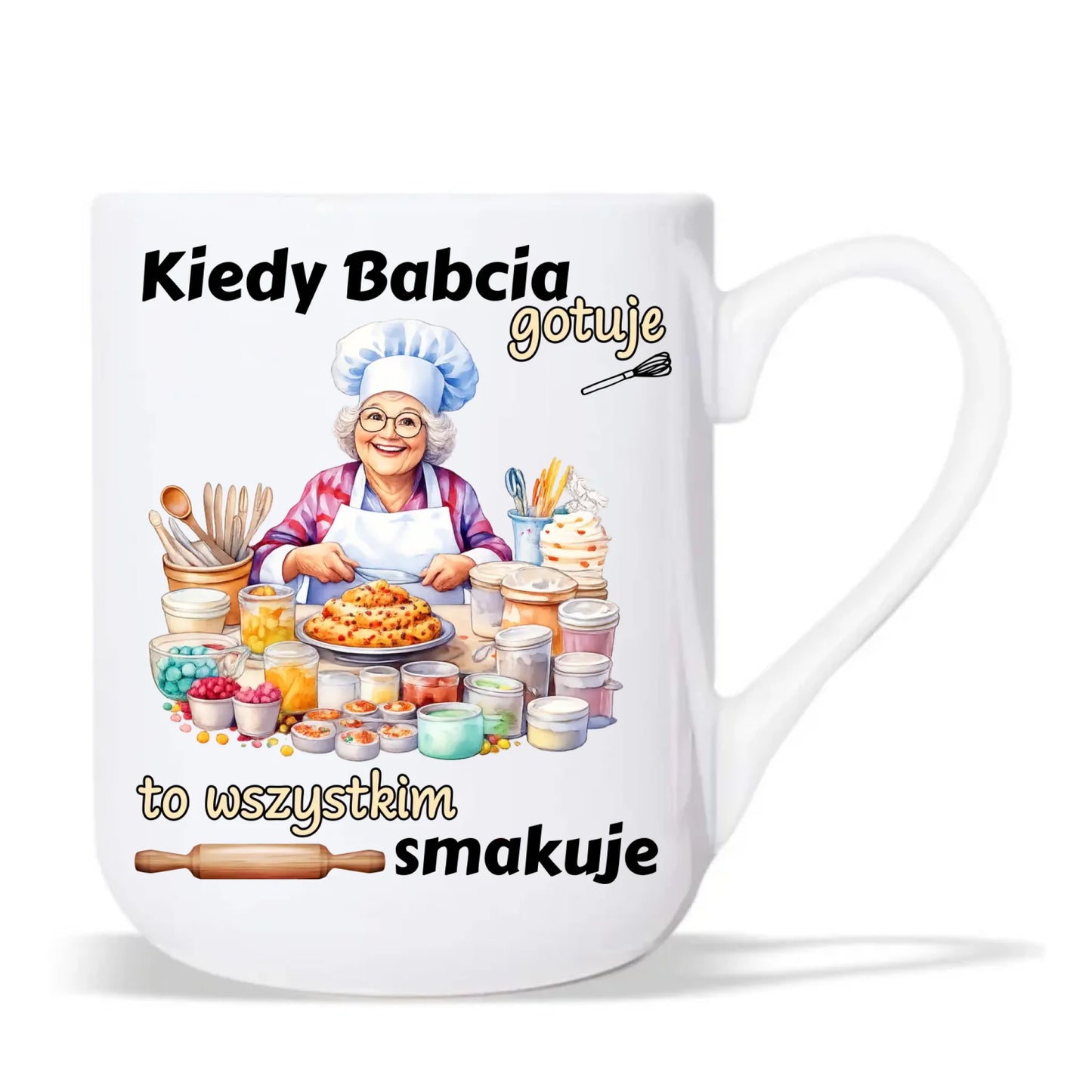 Kubek elegant dla babci - Kiedy babcia gotuje to wszystkim smakuje B34