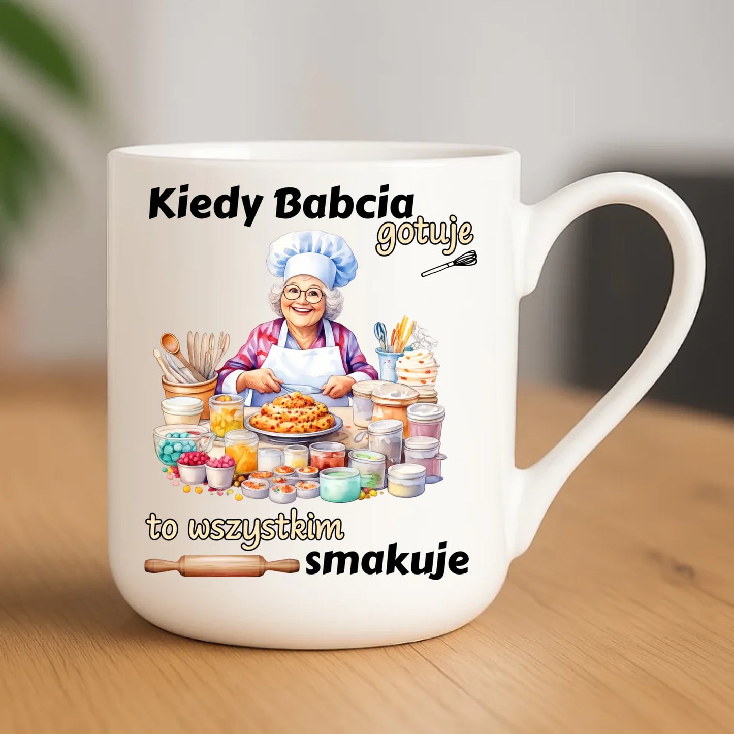 Kubek elegant dla babci - Kiedy babcia gotuje to wszystkim smakuje B34