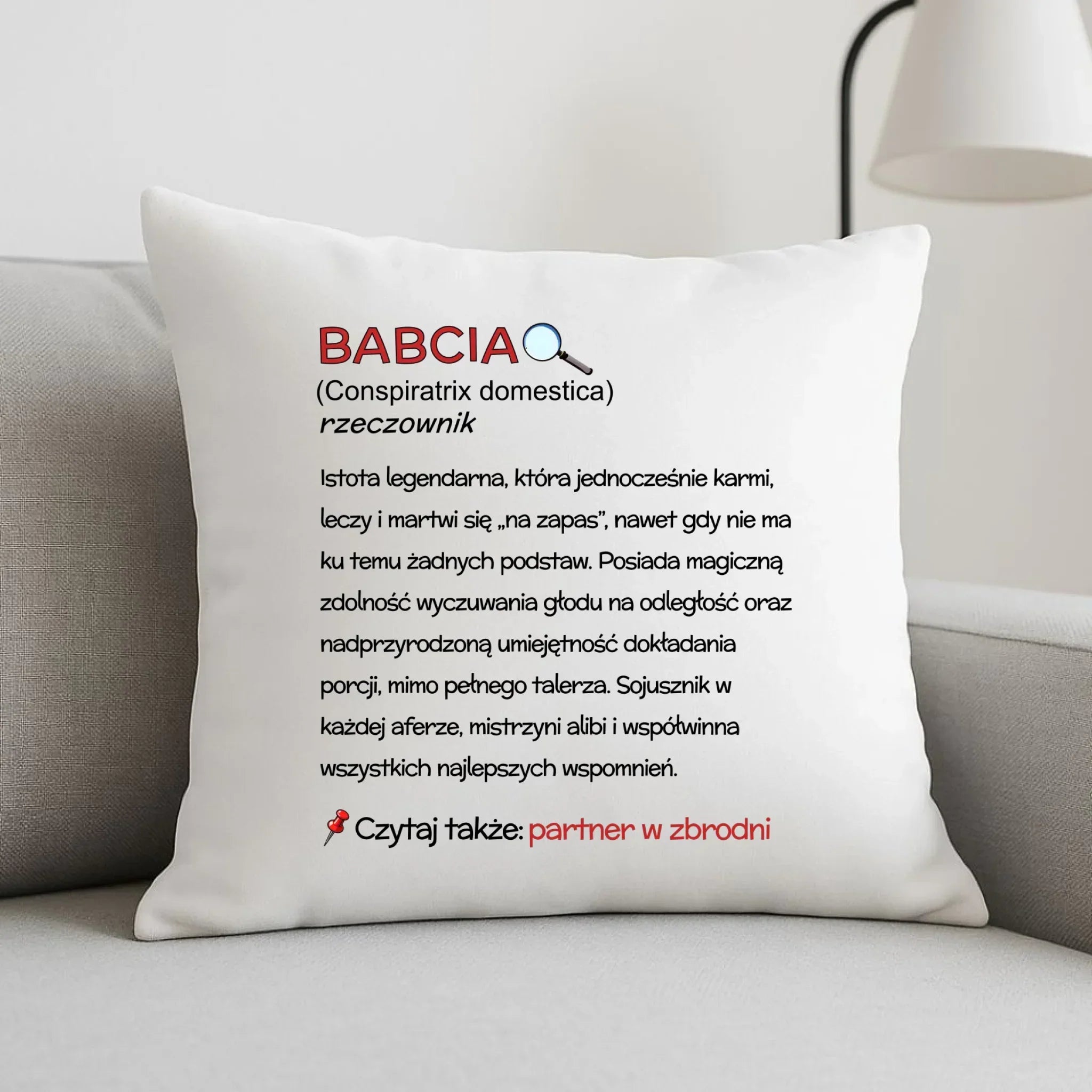 Poduszka dla babci - Babcia śmieszna definicja B35 - StoryCups.pl