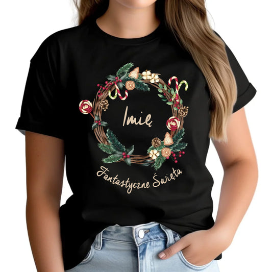 Koszulka damska świąteczna - Fantastyczne Święta - personalizowana BN14 - StoryCups.pl