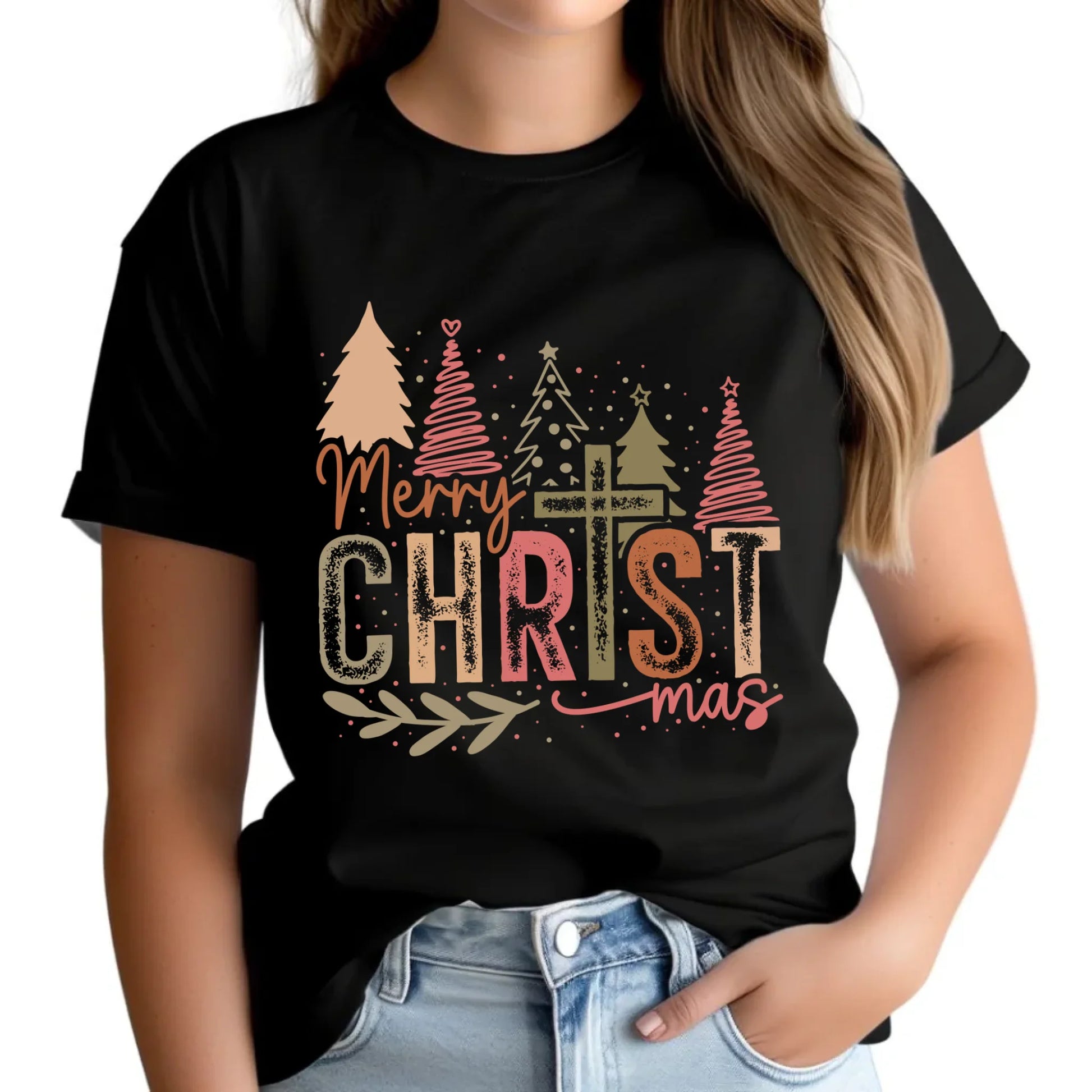 Koszulka damska świąteczna - Merry Christmas BN01 - StoryCups.pl