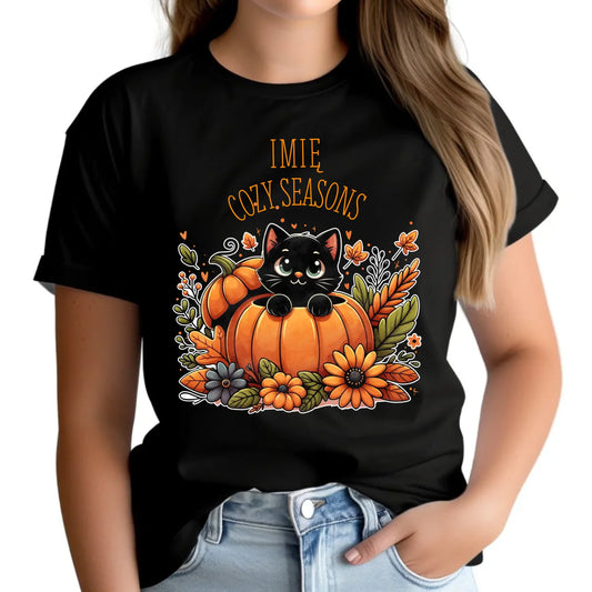 Koszulka damska jesieniara - Cozy Seasons - personalizowana JS01 - StoryCups.pl