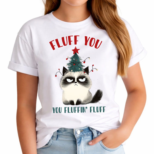 Koszulka damska świąteczna - Fluff You BN10 - StoryCups.pl