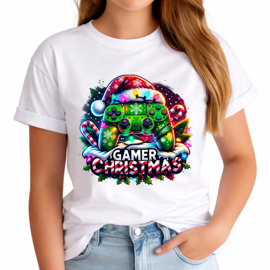 Koszulka damska świąteczna - prezent dla gracza - Christmas gamer BN22 - StoryCups.pl