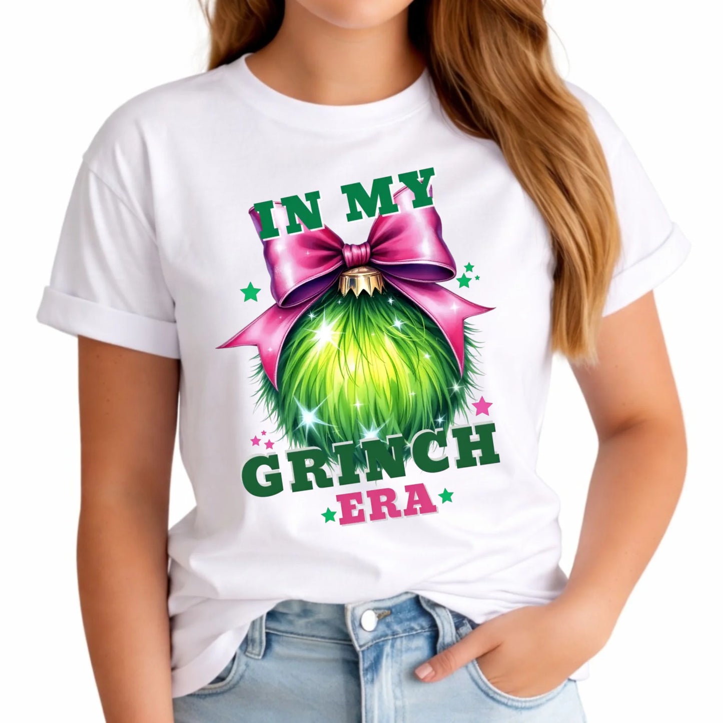 Koszulka damska świąteczna - In my Grinch era BN26 - StoryCups.pl