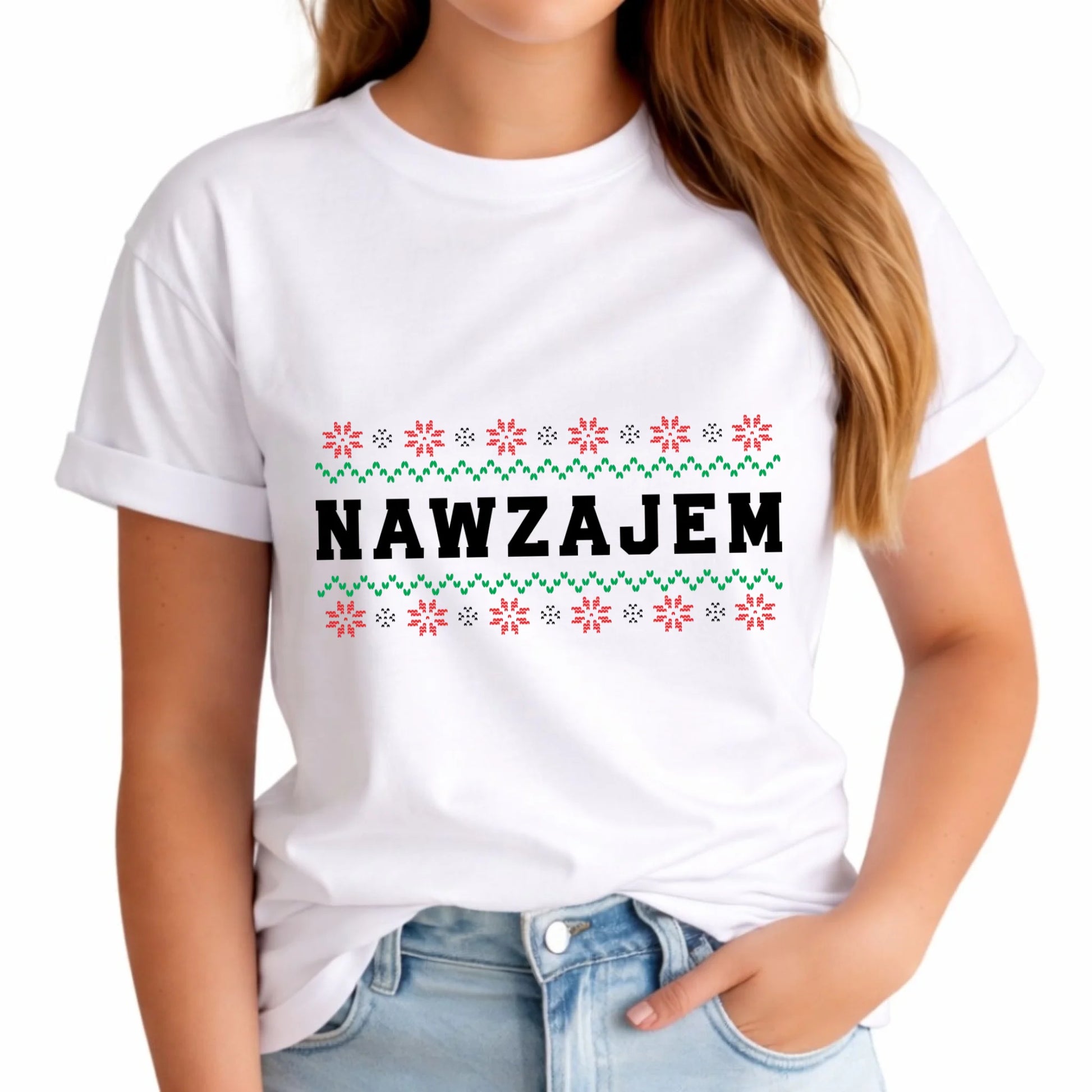 Koszulka damska świąteczna - Nawzajem BN150 - StoryCups.pl