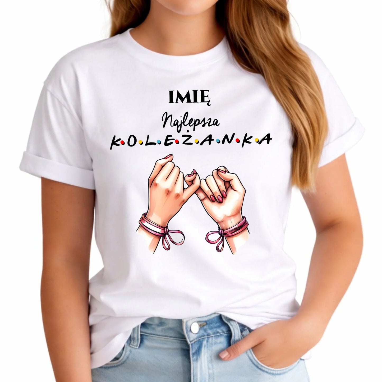 Koszulka damska - Najlepsza koleżanka - personalizowana DZ02 - StoryCups.pl