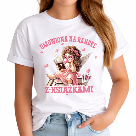 Koszulka damska dla czytelniczki – Umówiona na randkę W19 - StoryCups.pl