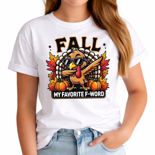 Koszulka damska jesieniara - FALL my favorite F-word JS11 - StoryCups.pl