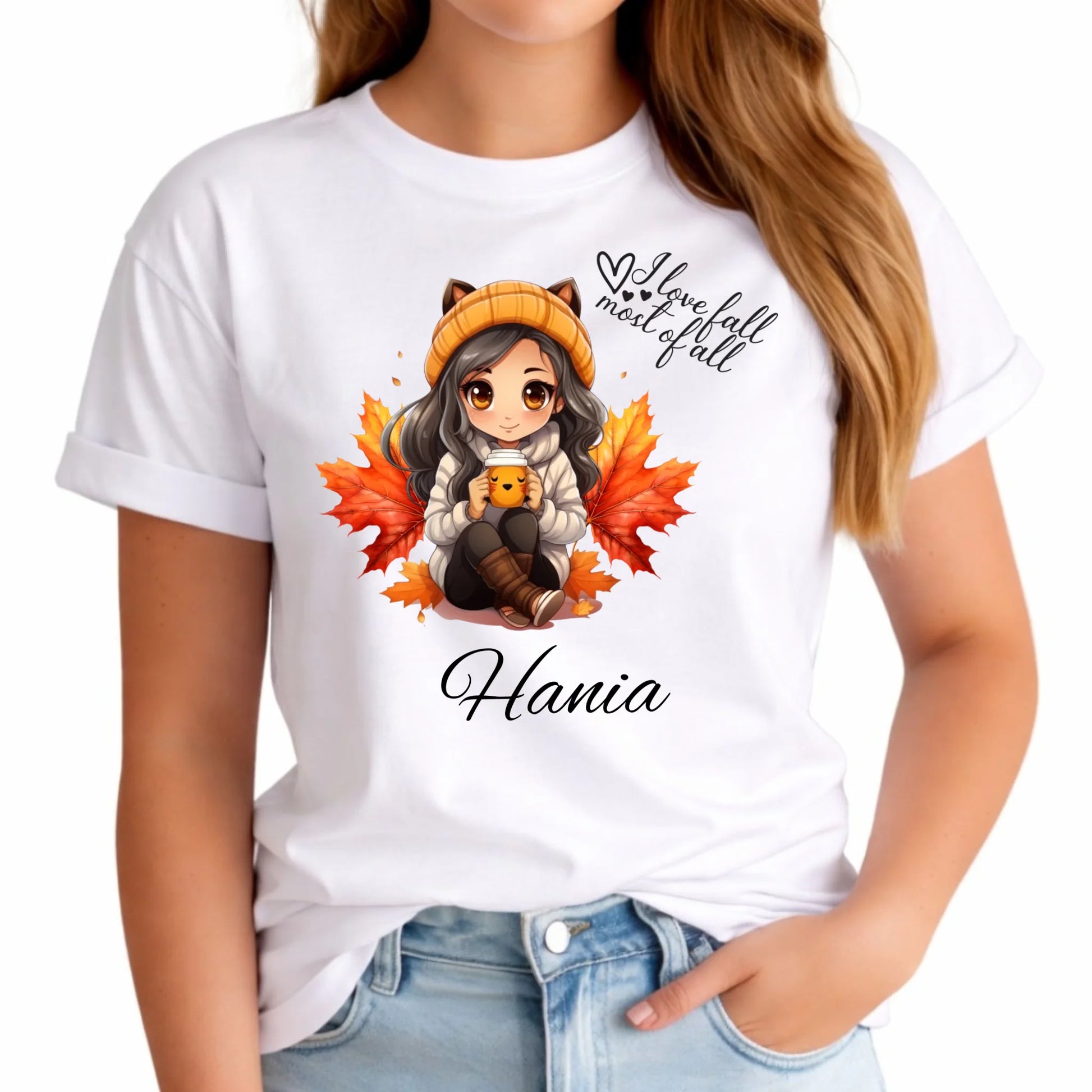 Koszulka damska jesieniara - Anime - personalizowana JS06 - StoryCups.pl