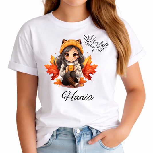 Koszulka damska jesieniara - Anime - personalizowana JS06 - StoryCups.pl