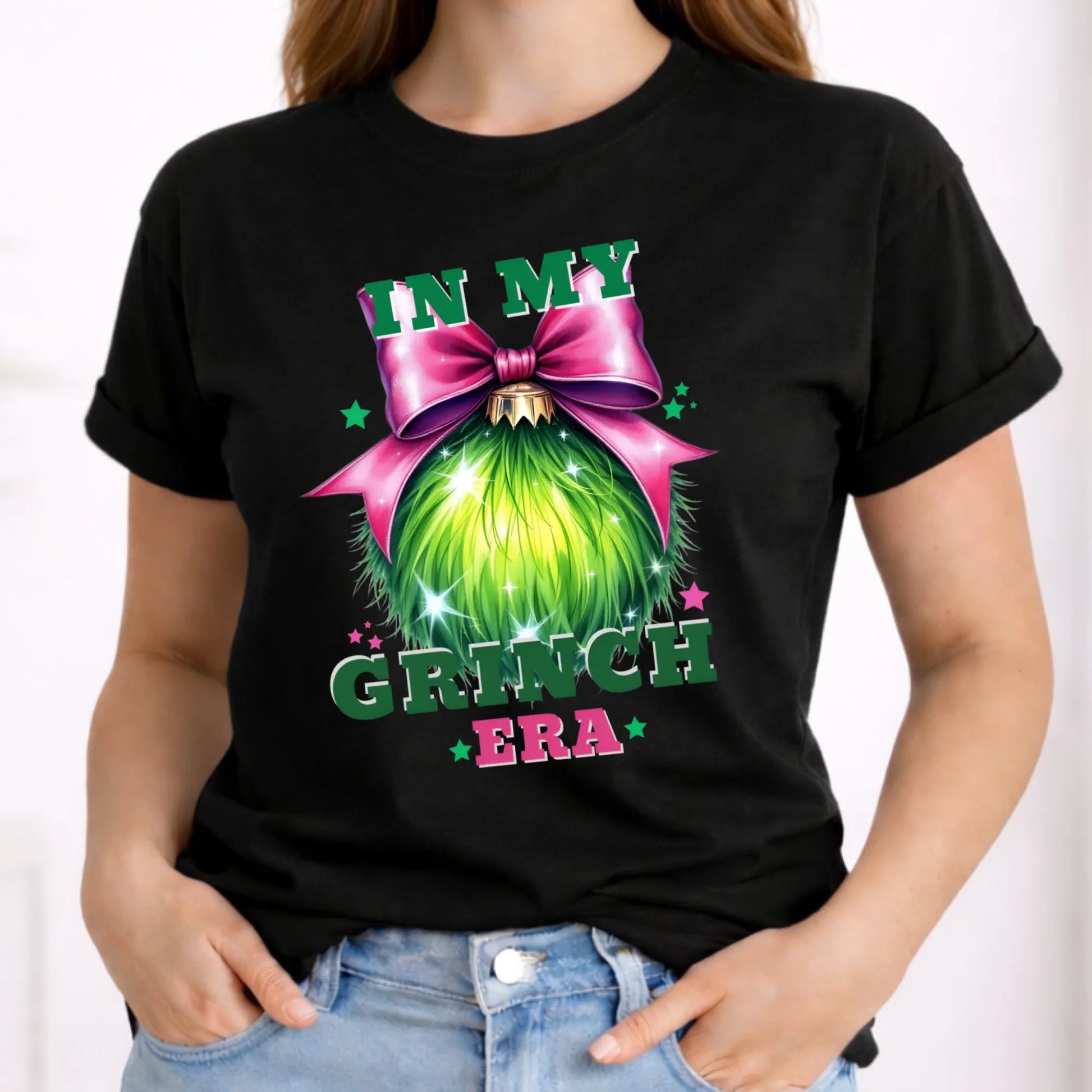Koszulka damska świąteczna - In my Grinch era BN26 - StoryCups.pl
