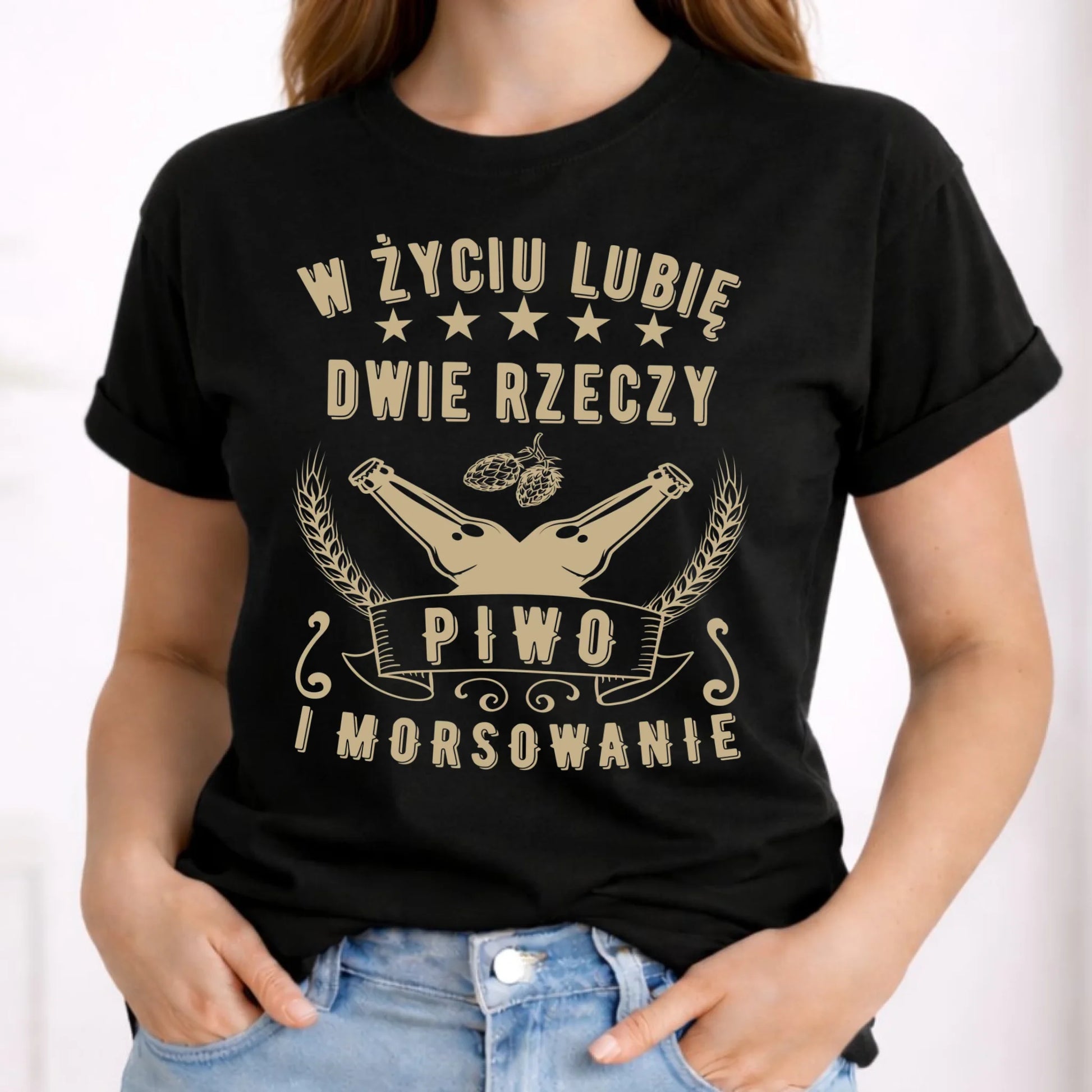 Koszulka damska - prezent dla morsa - Piwo i morsowanie - Mors HM09 - StoryCups.pl