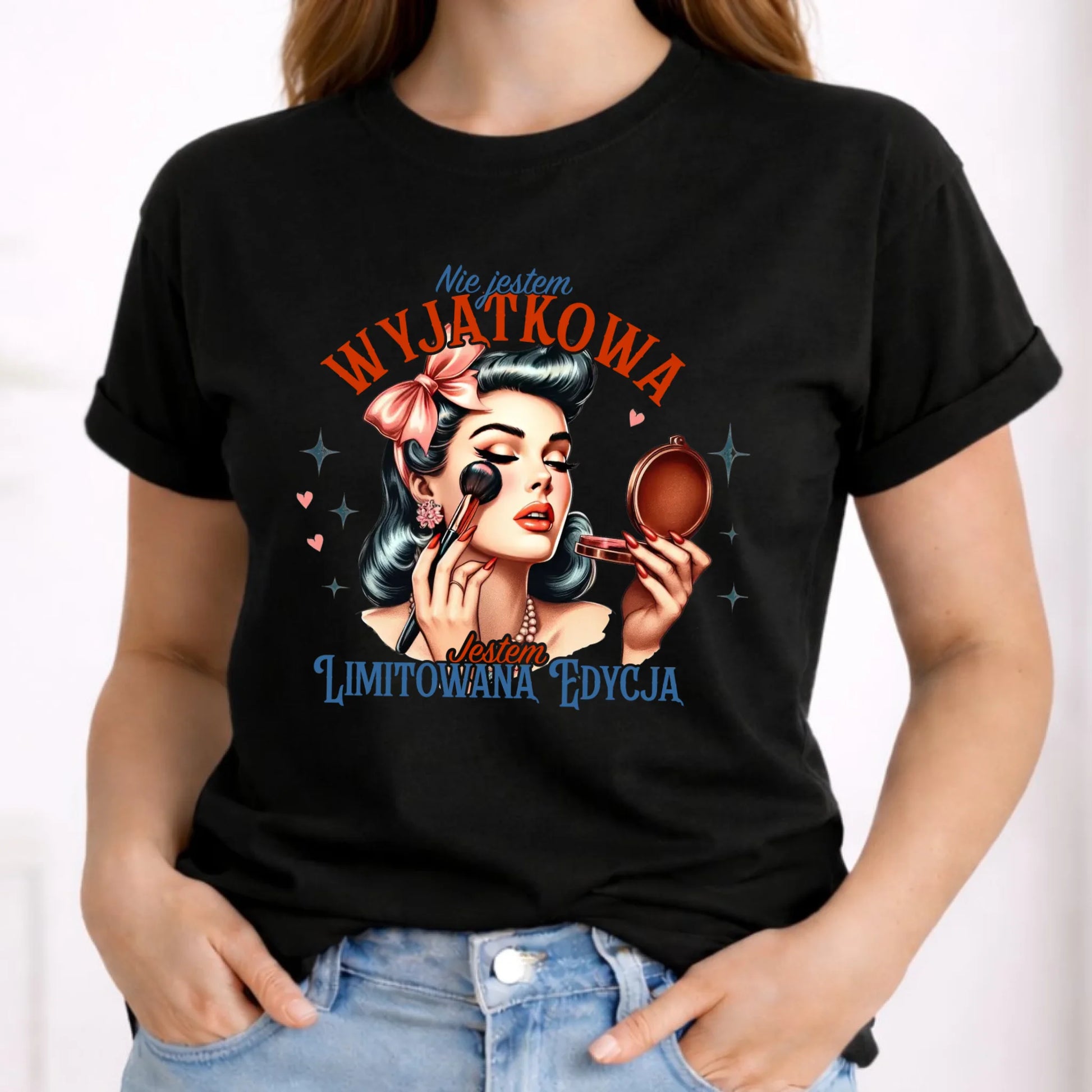 Koszulka damska – Nie jestem wyjątkowa, jestem limitowaną edycją - retro DZ10 - StoryCups.pl