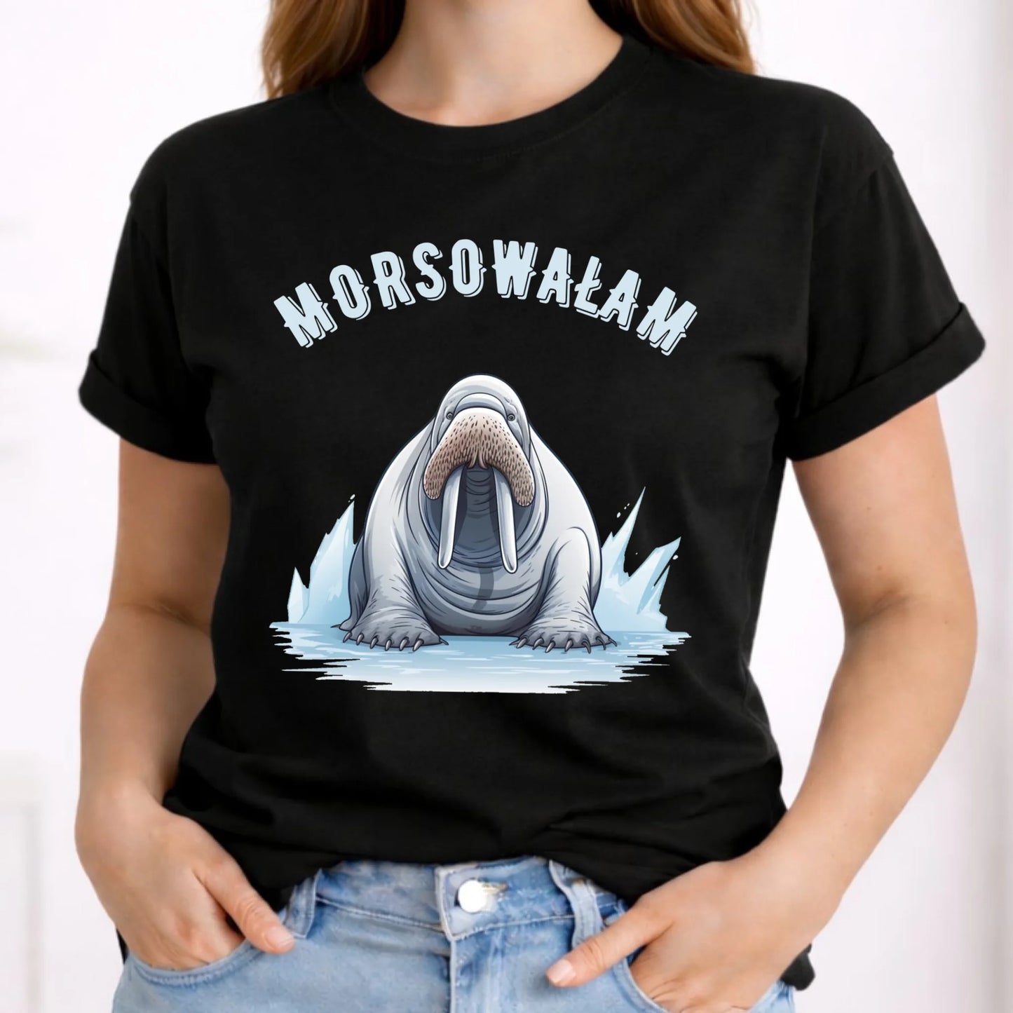 Koszulka damska - prezent dla morsa - Morsowałam - Mors HM18 - StoryCups.pl