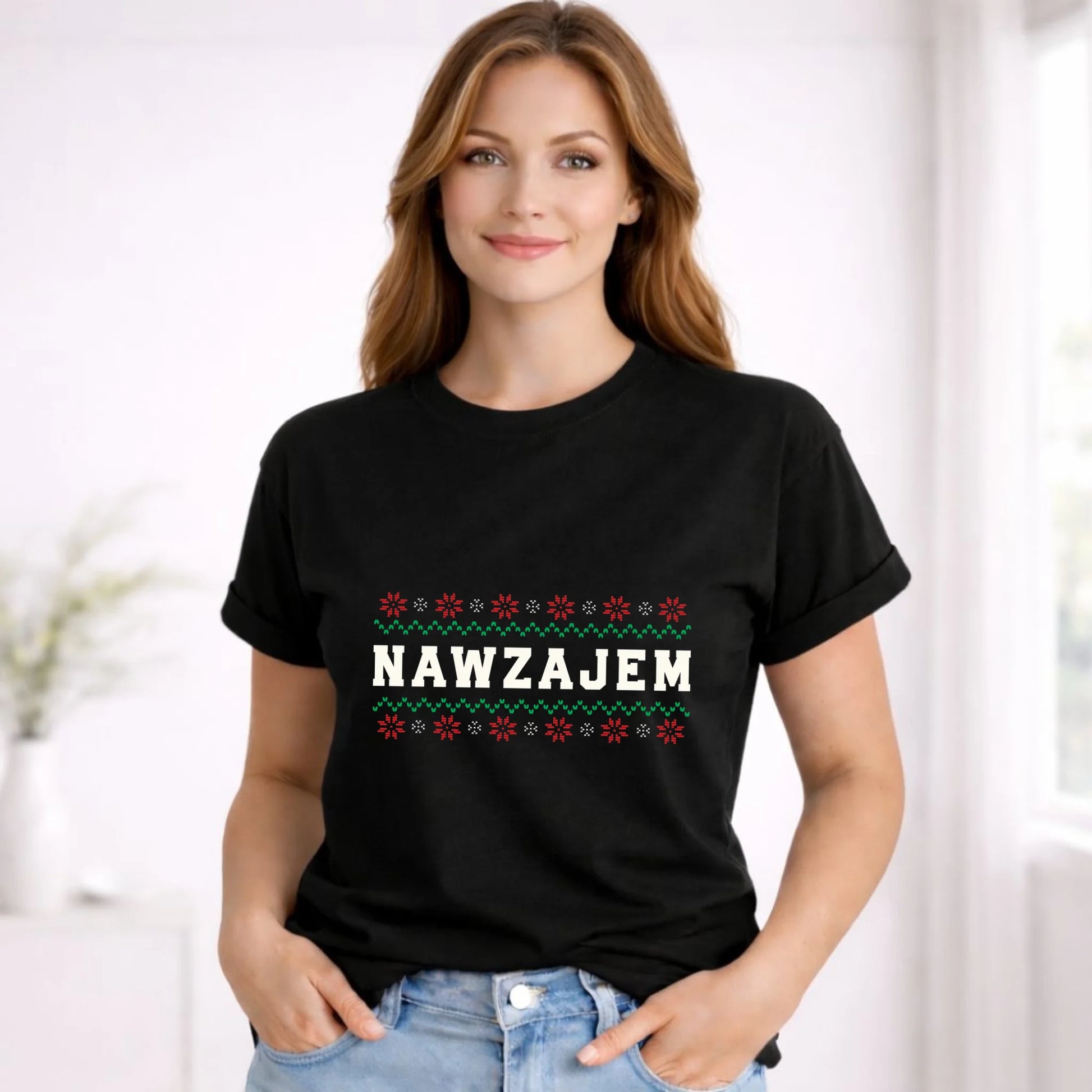 Koszulka damska świąteczna - Nawzajem BN150 - StoryCups.pl