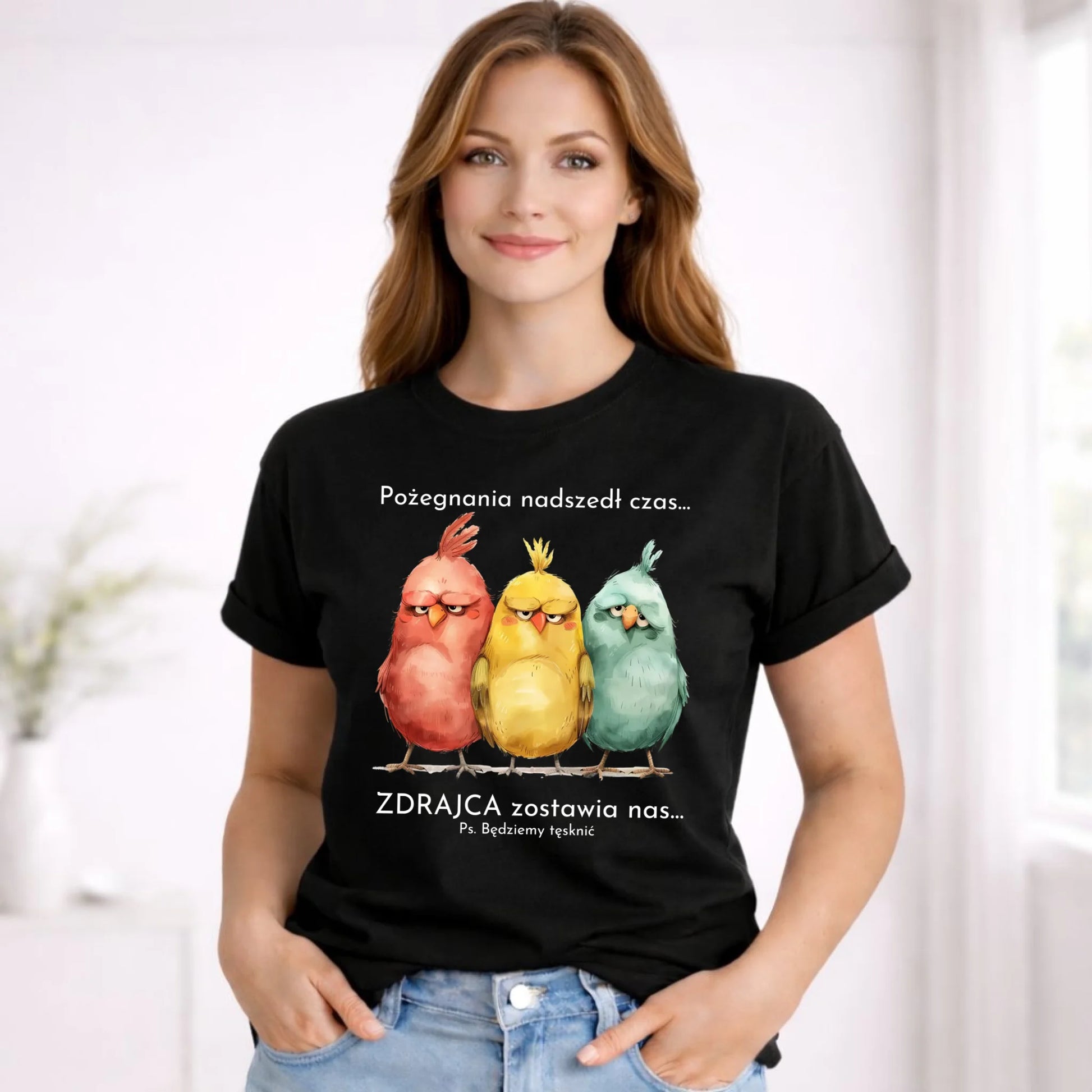 Koszulka damska na odejście z pracy - Pożegnania nadszedł czas OP05 - StoryCups.pl