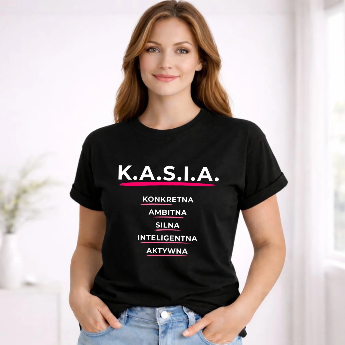 Koszulka damska - prezent dla Kasi - Katarzyna - K.A.S.I.A. DZ17 - StoryCups.pl