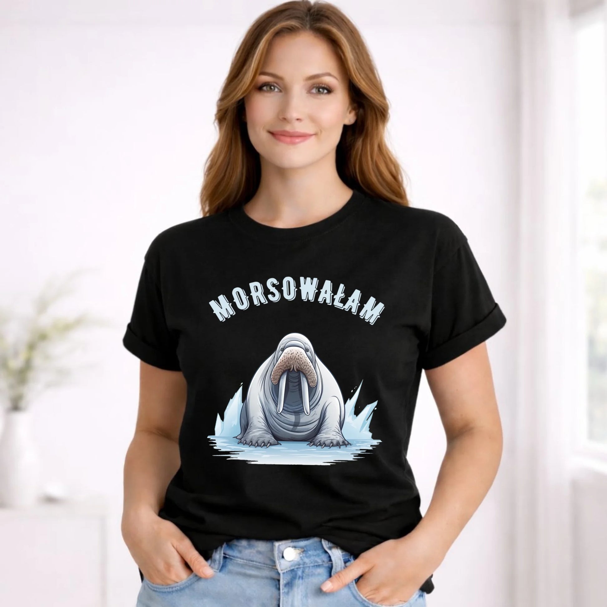 Koszulka damska - prezent dla morsa - Morsowałam - Mors HM18 - StoryCups.pl