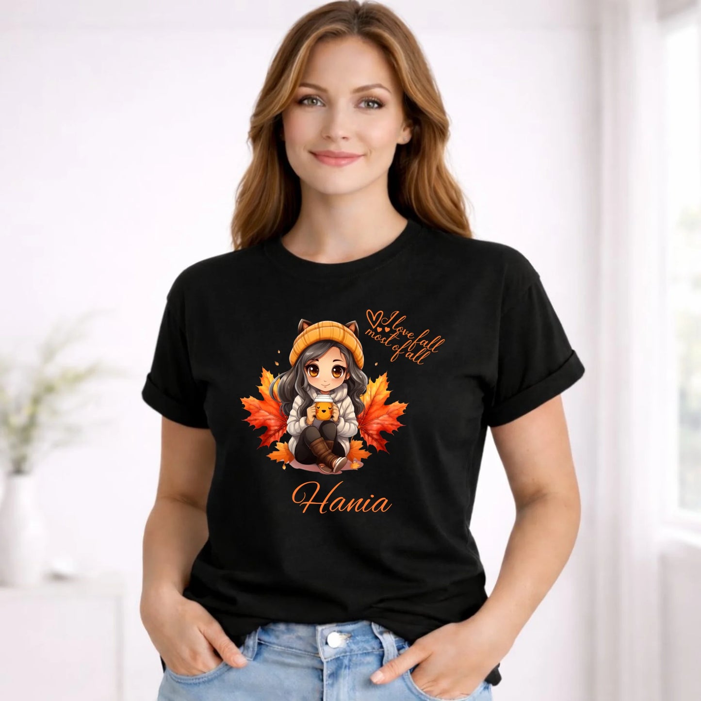 Koszulka damska jesieniara - Anime - personalizowana JS06 - StoryCups.pl