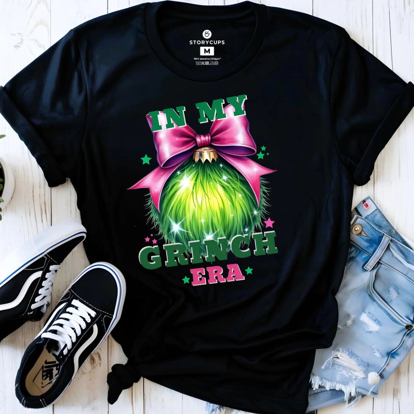 Koszulka damska świąteczna - In my Grinch era BN26 - StoryCups.pl