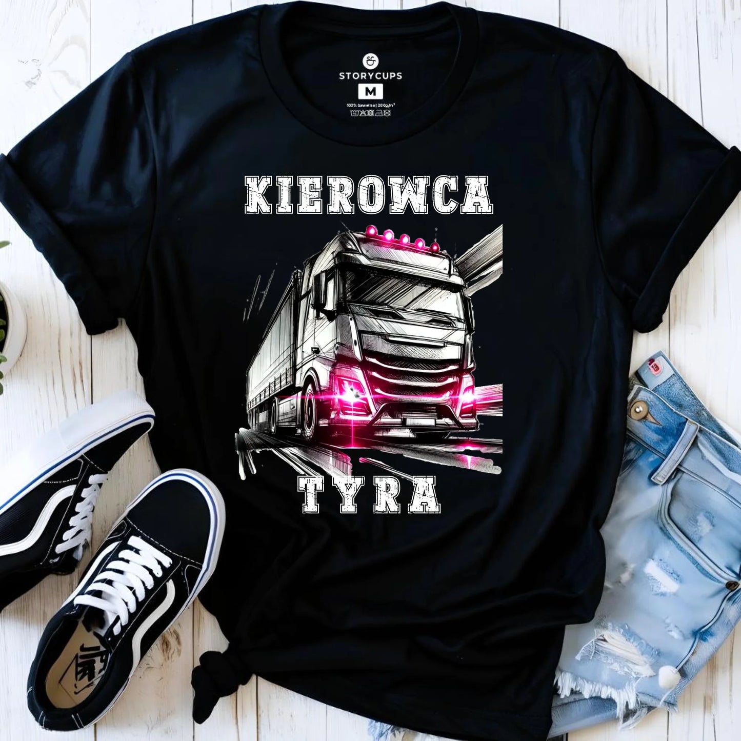 Koszulka damska dla kierowcy ciężarówki - Kierowca tyra ZKT15 - StoryCups.pl