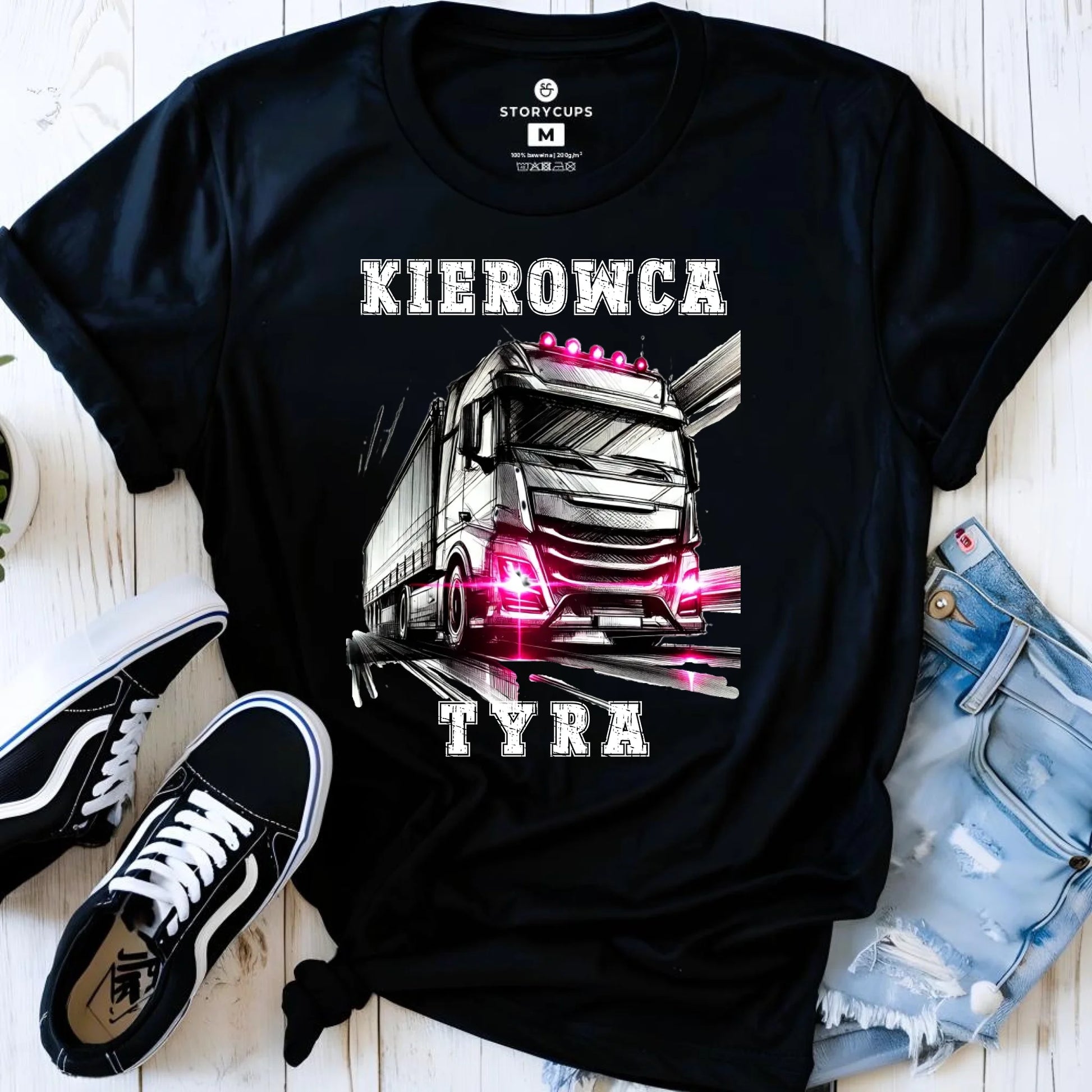 Koszulka damska dla kierowcy ciężarówki - Kierowca tyra ZKT15 - StoryCups.pl