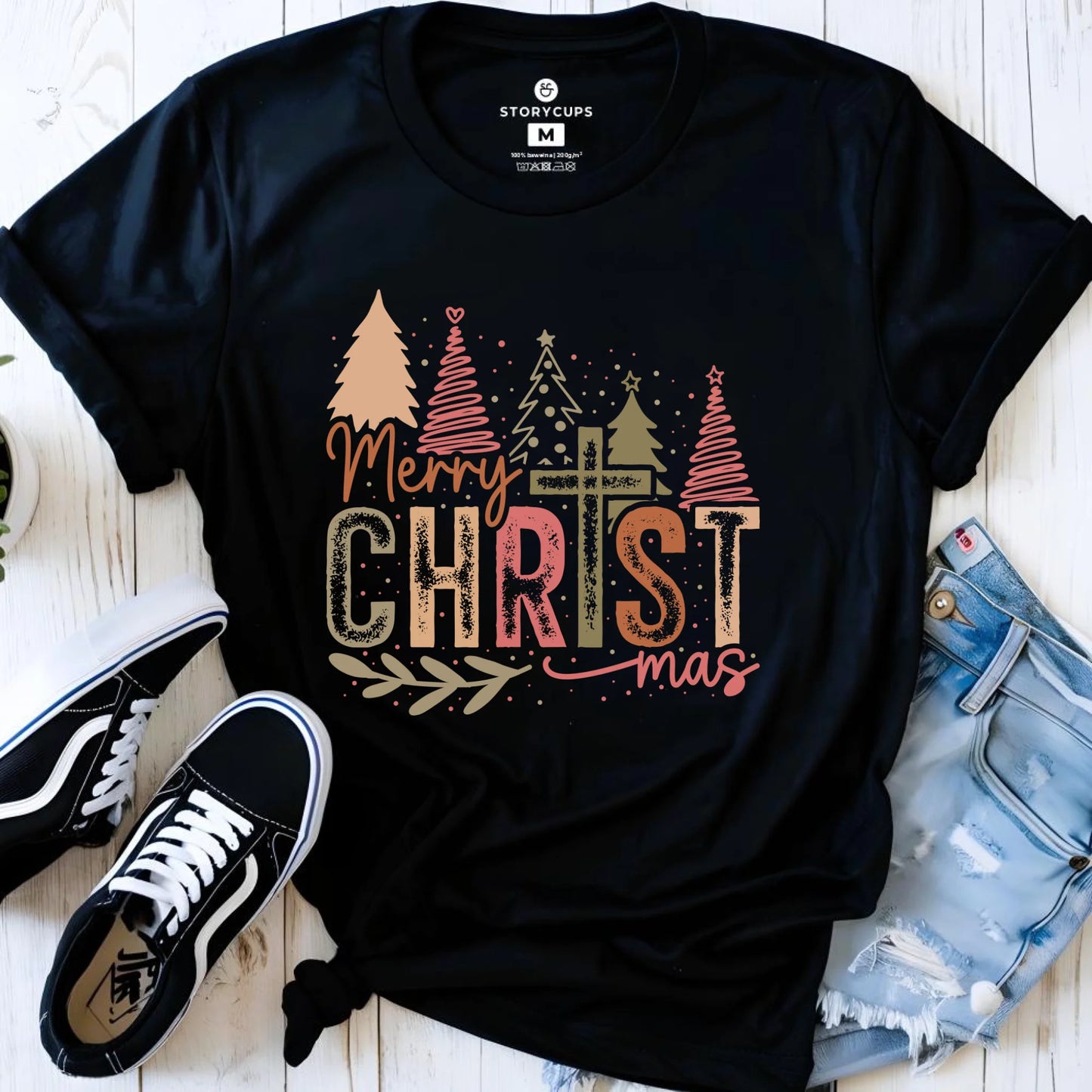 Koszulka damska świąteczna - Merry Christmas BN01 - StoryCups.pl