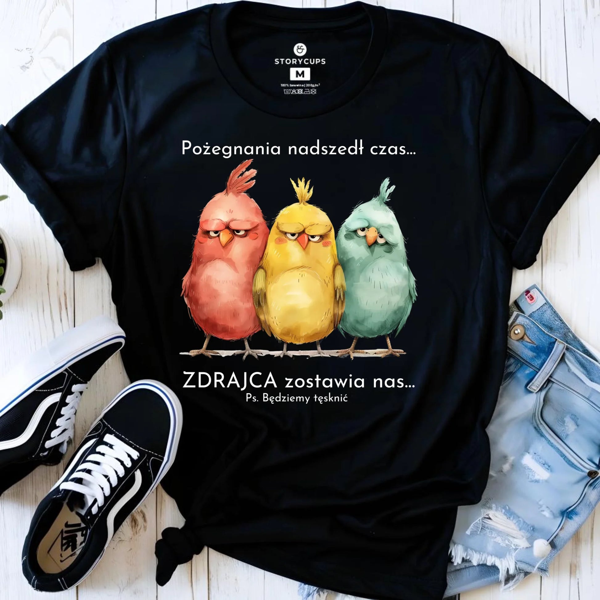 Koszulka damska na odejście z pracy - Pożegnania nadszedł czas OP05 - StoryCups.pl