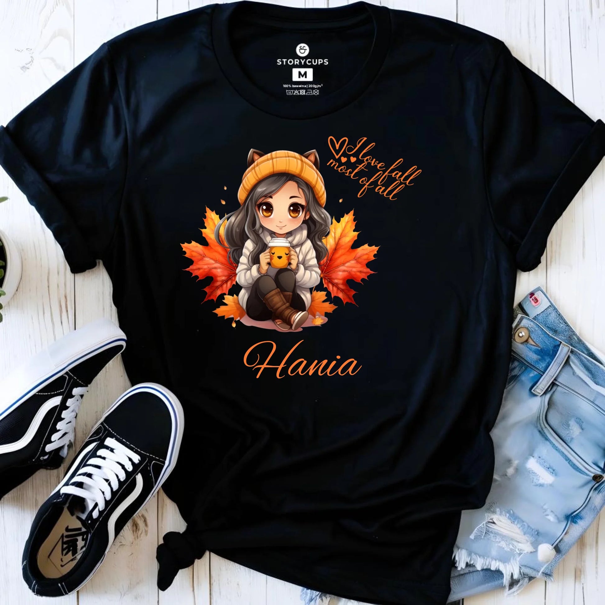 Koszulka damska jesieniara - Anime - personalizowana JS06 - StoryCups.pl