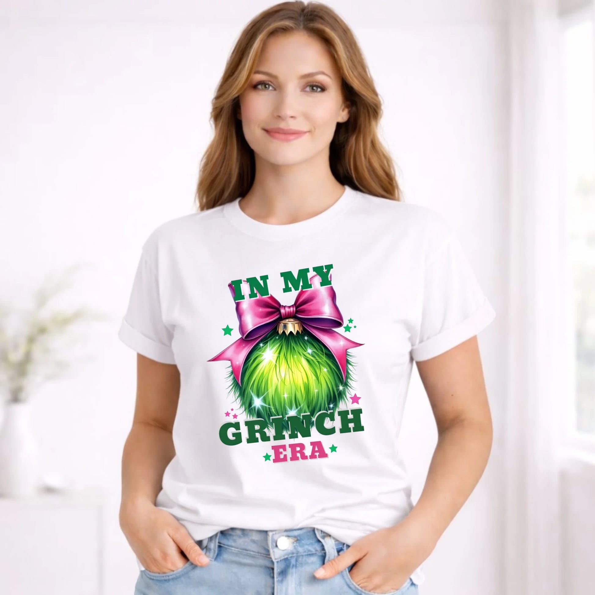 Koszulka damska świąteczna - In my Grinch era BN26 - StoryCups.pl