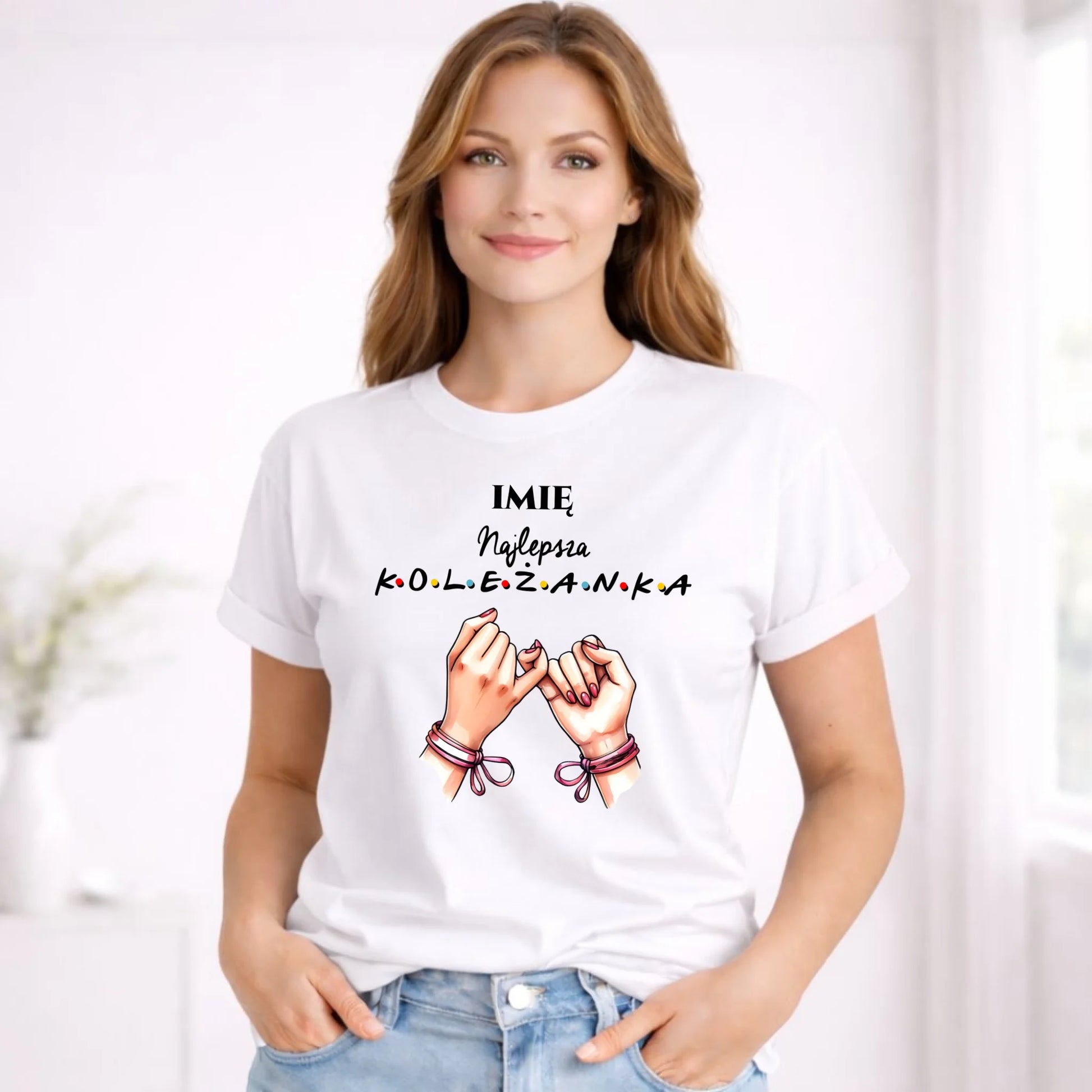 Koszulka damska - Najlepsza koleżanka - personalizowana DZ02 - StoryCups.pl
