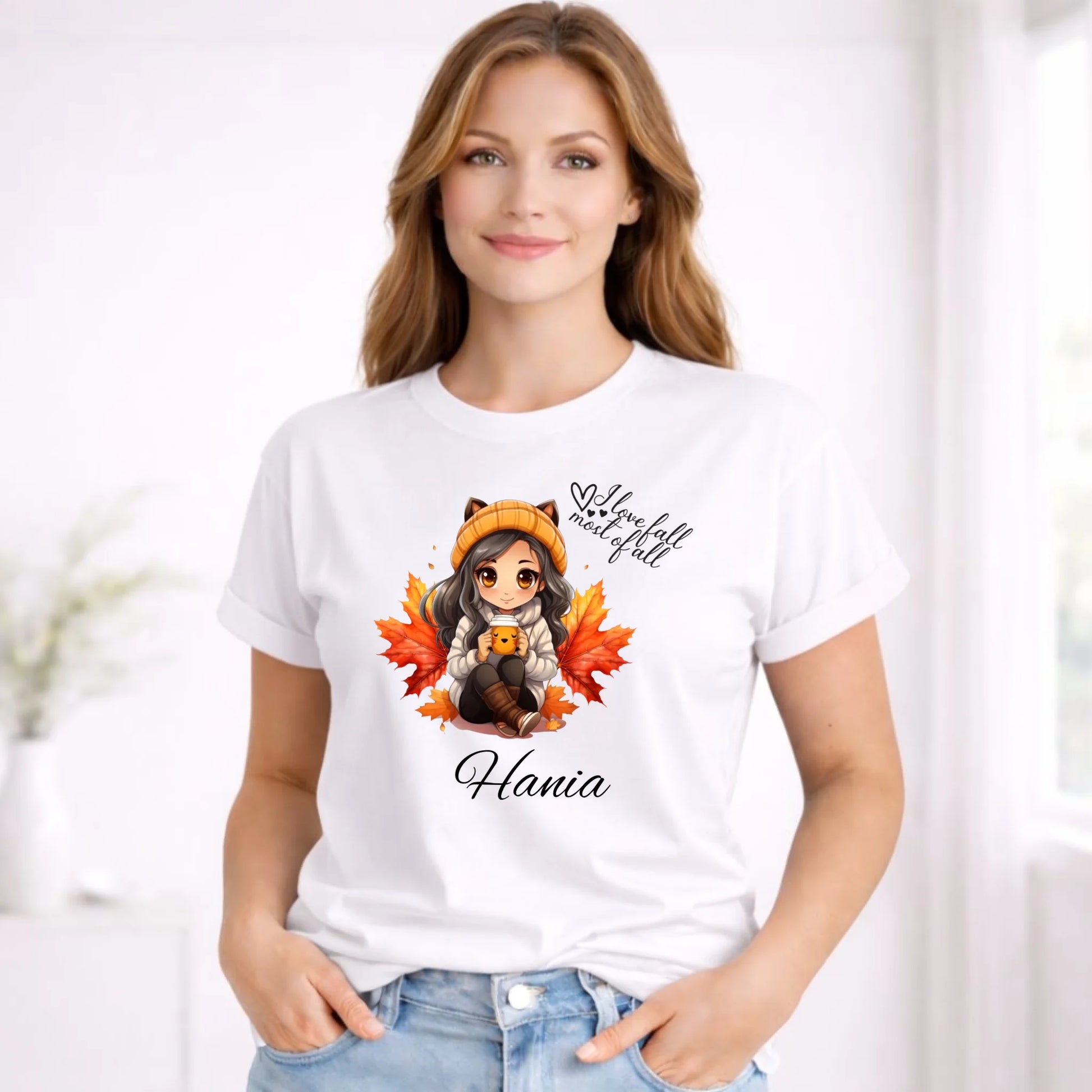 Koszulka damska jesieniara - Anime - personalizowana JS06 - StoryCups.pl