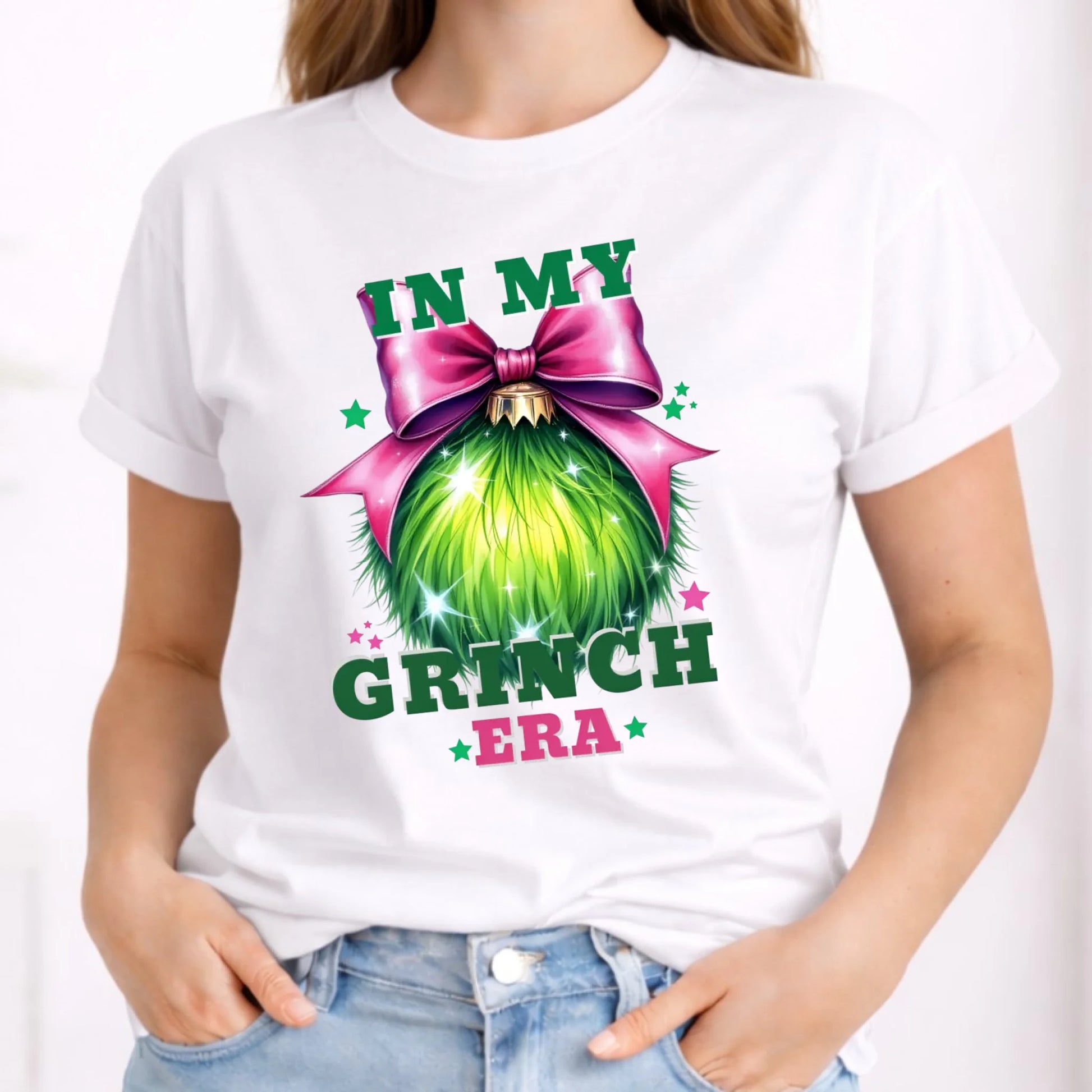 Koszulka damska świąteczna - In my Grinch era BN26 - StoryCups.pl