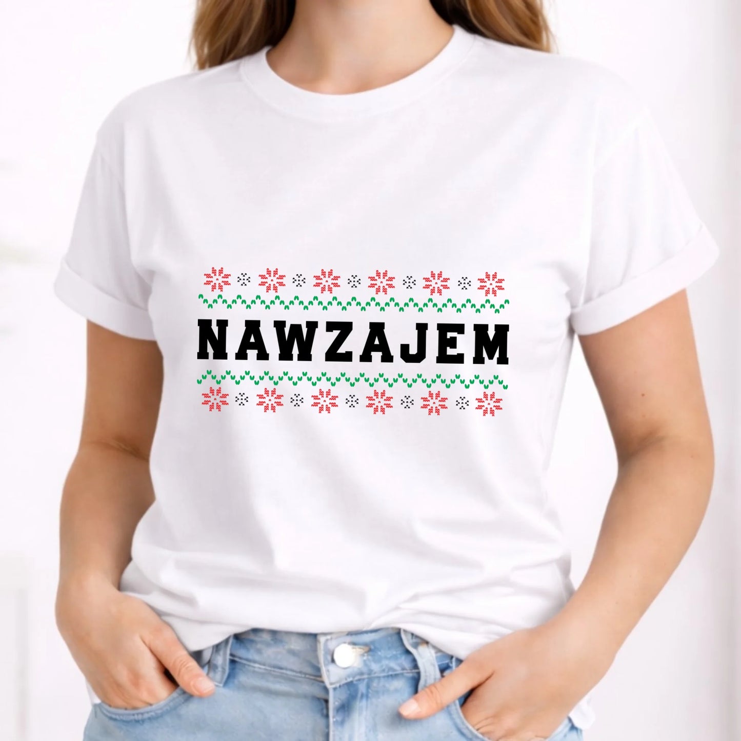 Koszulka damska świąteczna - Nawzajem BN150 - StoryCups.pl