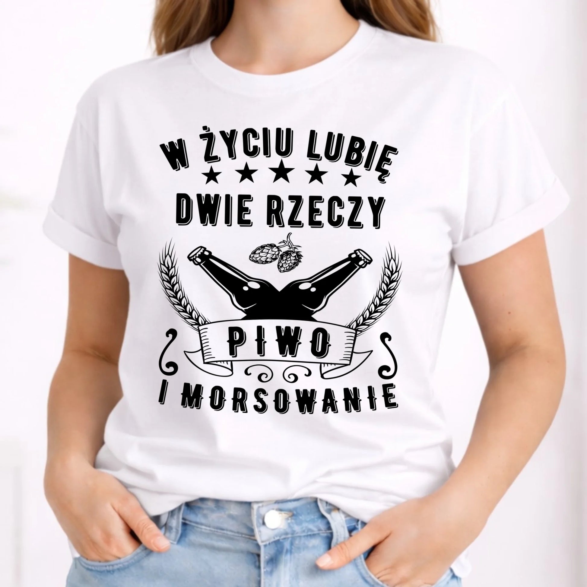 Koszulka damska - prezent dla morsa - Piwo i morsowanie - Mors HM09 - StoryCups.pl