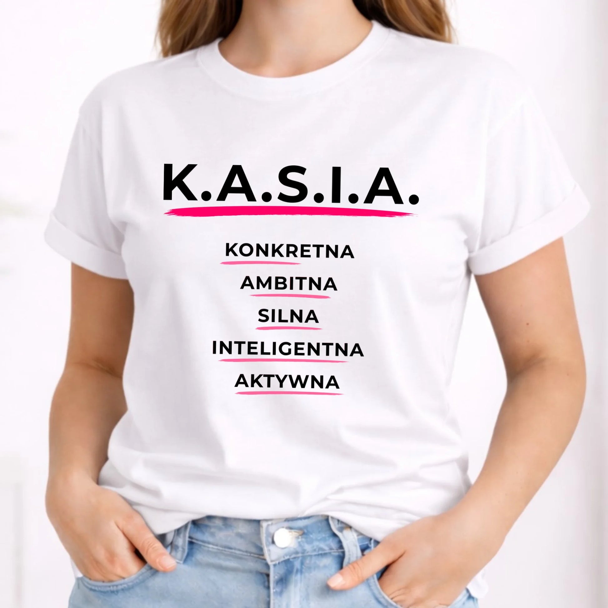 Koszulka damska - prezent dla Kasi - Katarzyna - K.A.S.I.A. DZ17 - StoryCups.pl