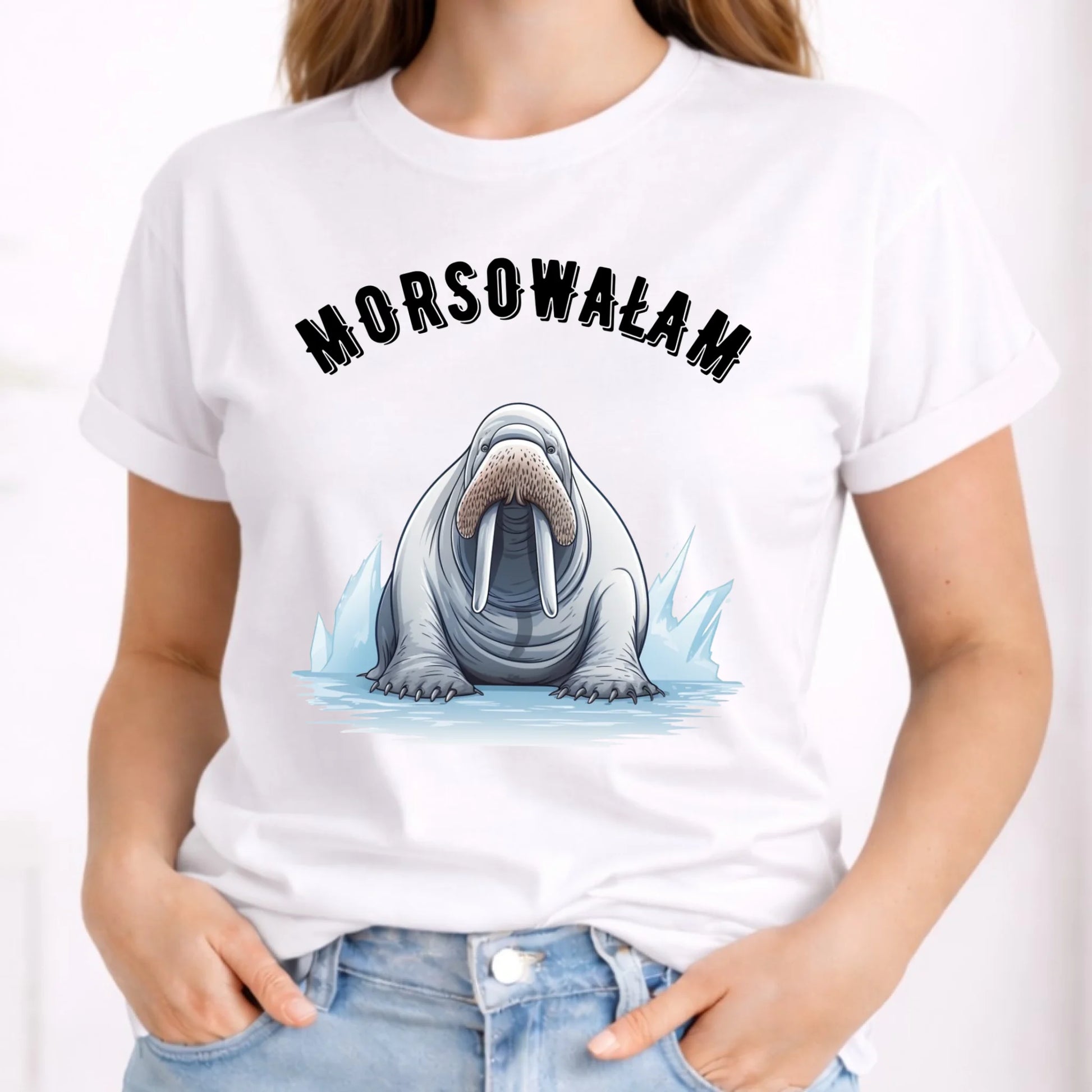 Koszulka damska - prezent dla morsa - Morsowałam - Mors HM18 - StoryCups.pl